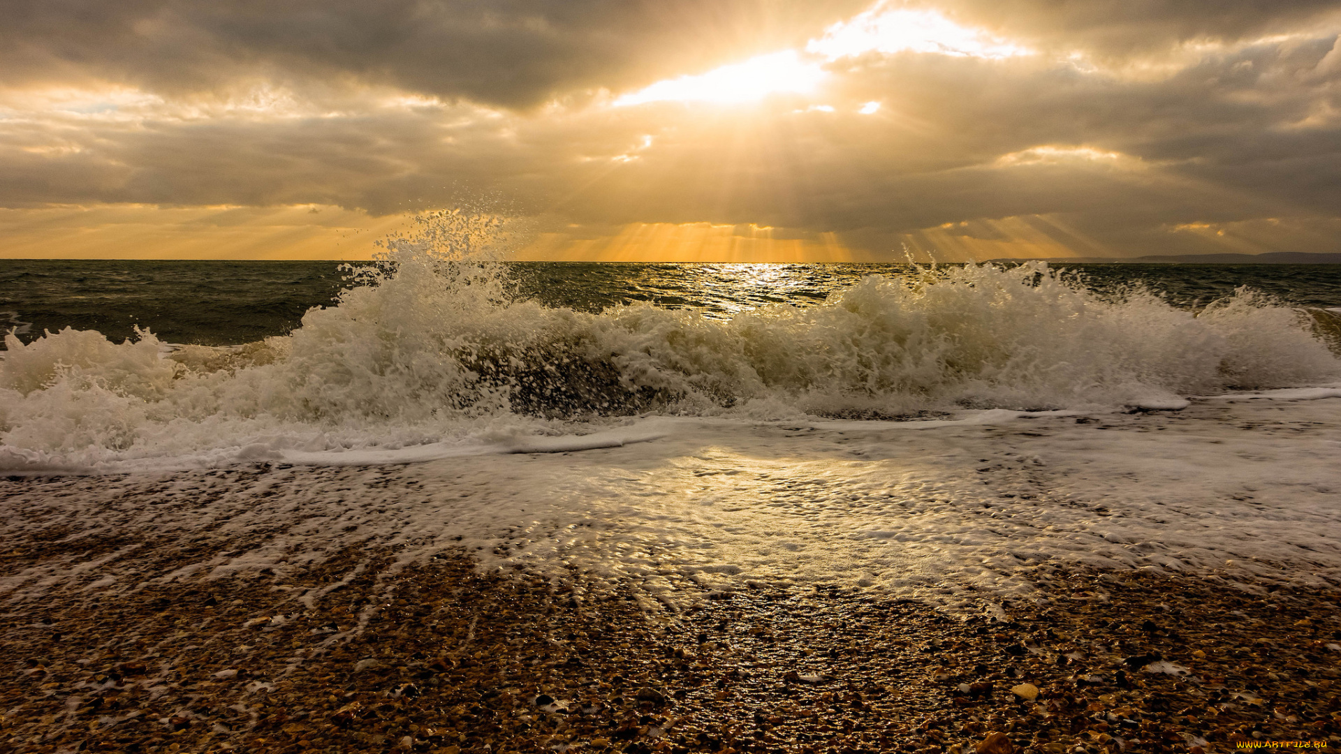 природа, побережье, море, берег