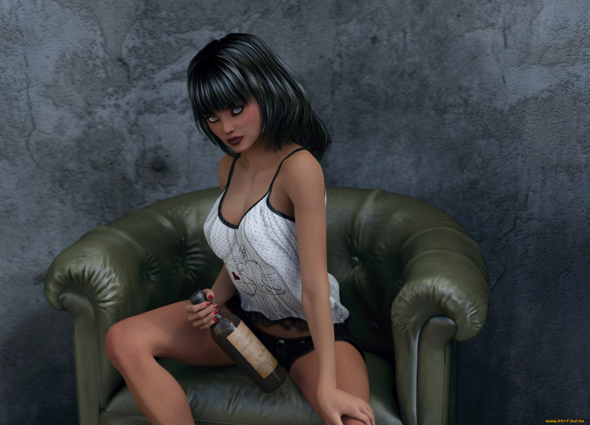 3д, графика, люди, , people, фон, взгляд, девушка