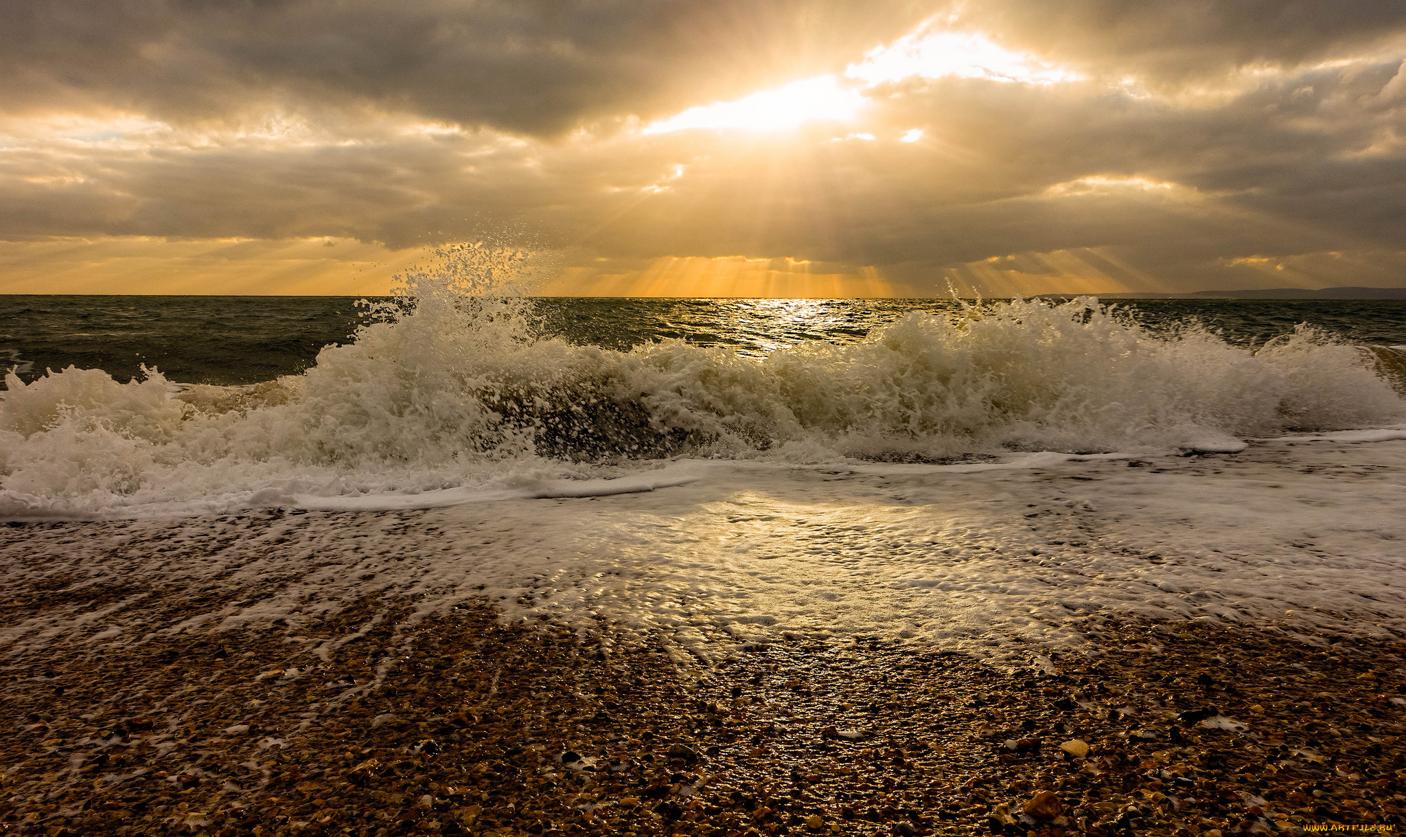 природа, побережье, море, берег