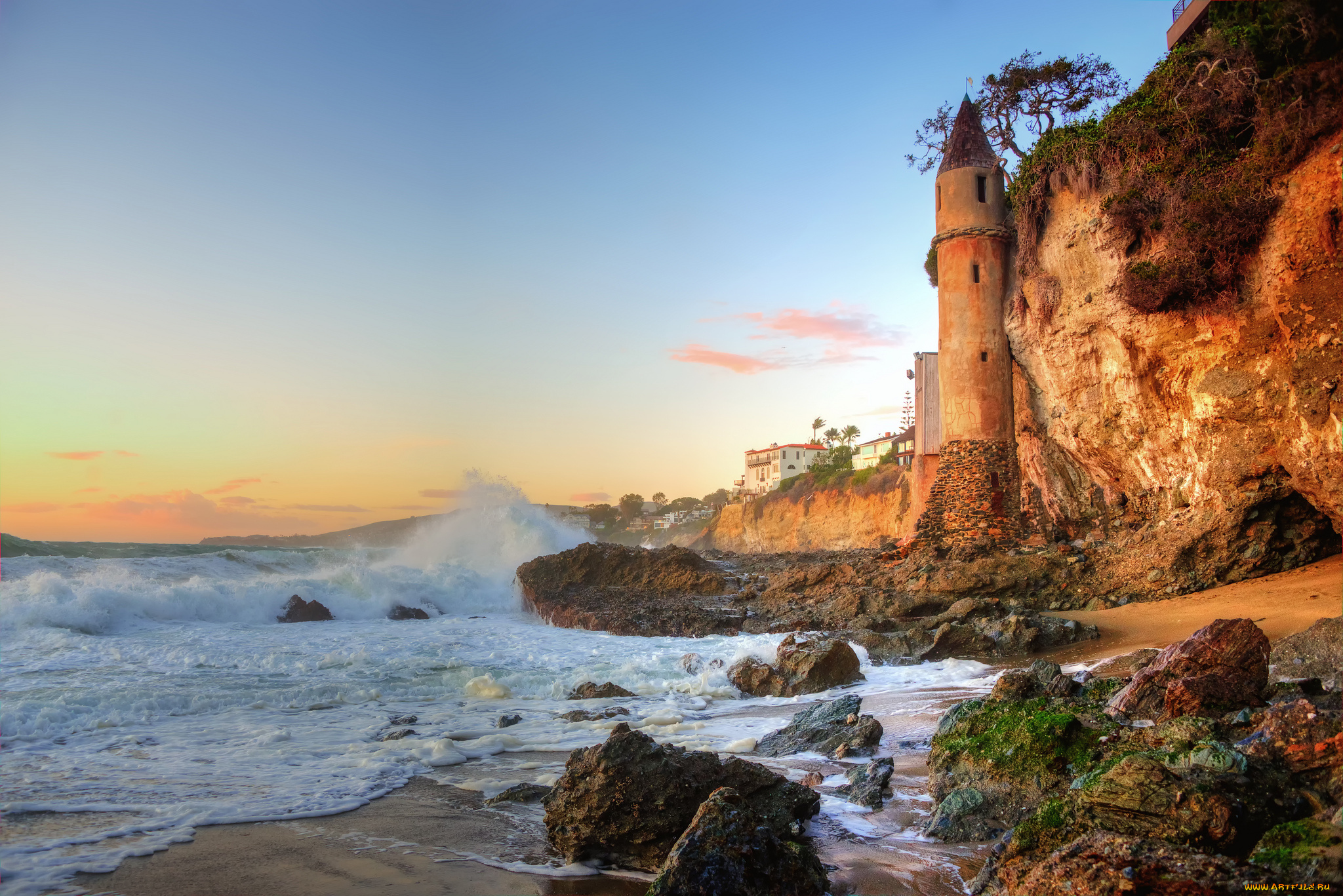 города, -, пейзажи, побережье