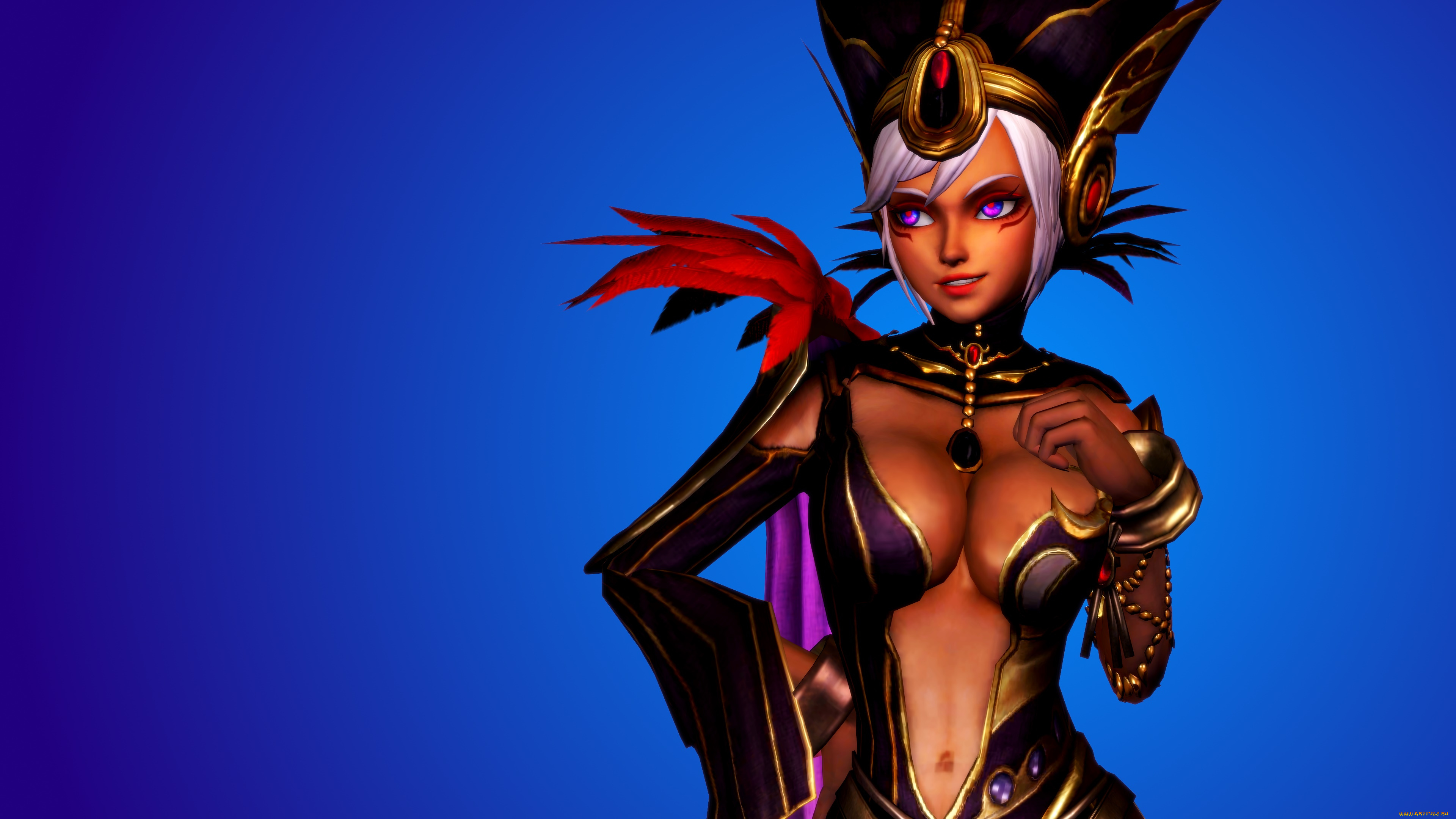 3д, графика, фантазия, , fantasy, девушка, взгляд, фон