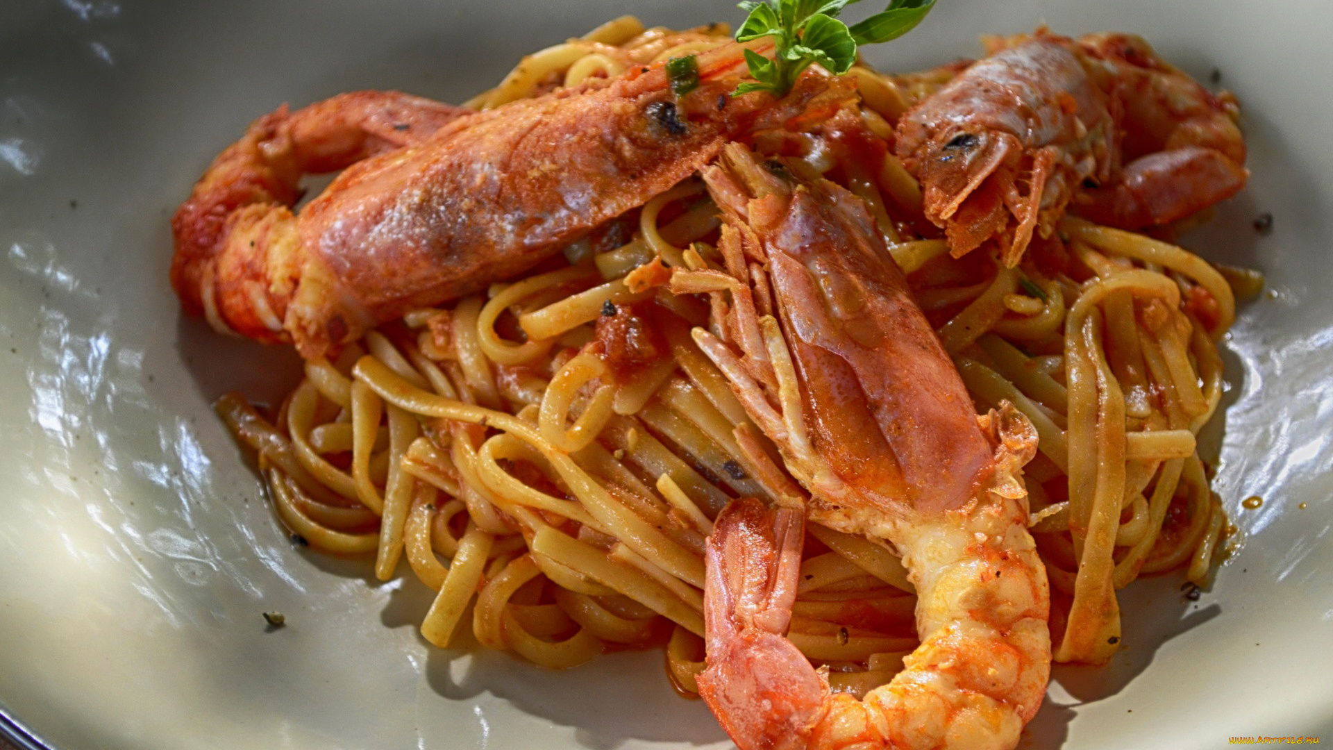 еда, рыбные, блюда, , с, морепродуктами, креветки