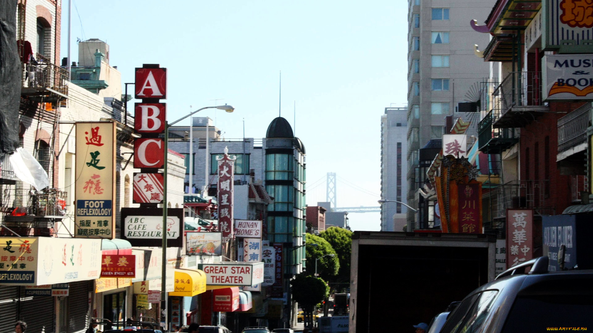 города, сан-франциско, , сша, china, town