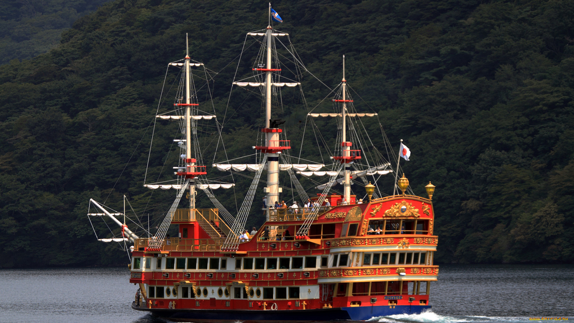 корабли, парусники, паруса, мачты