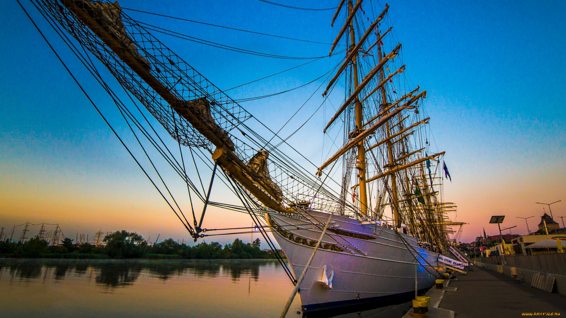 корабли, парусники, паруса, мачты