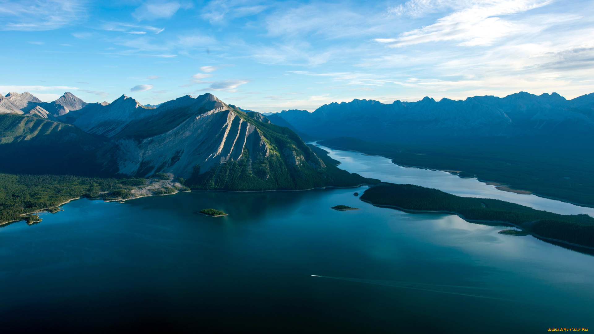 природа, пейзажи, панорама, залив, горы