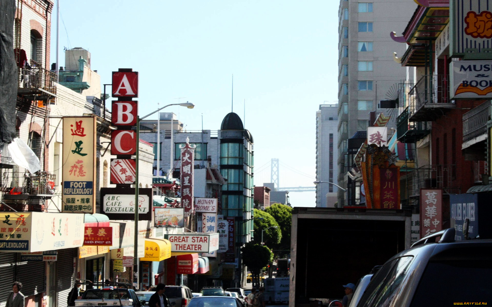 города, сан-франциско, , сша, china, town