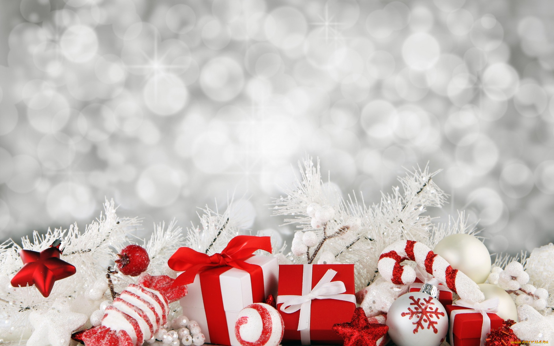 праздничные, подарки, и, коробочки, новый, год, праздник