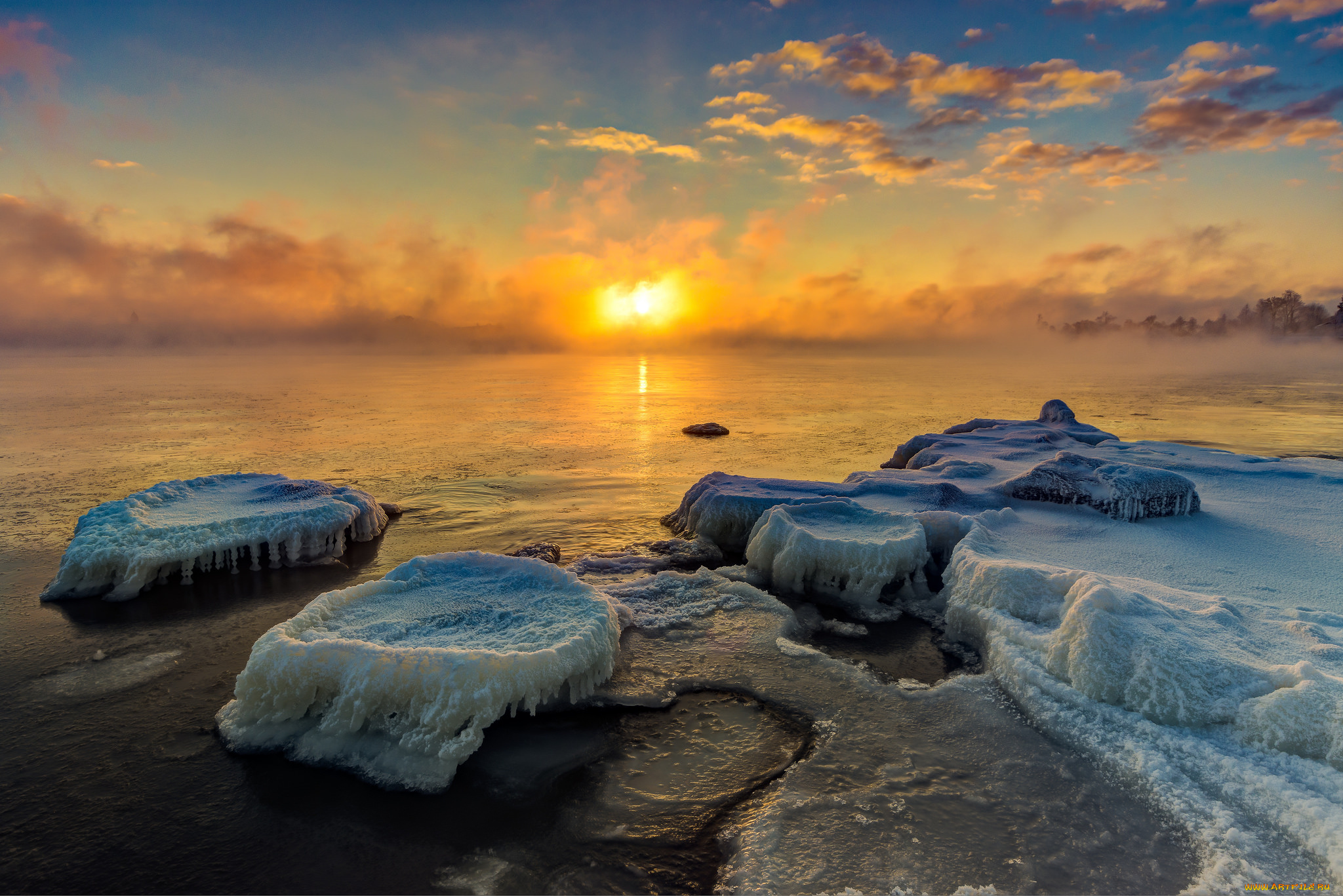 природа, восходы, закаты, простор