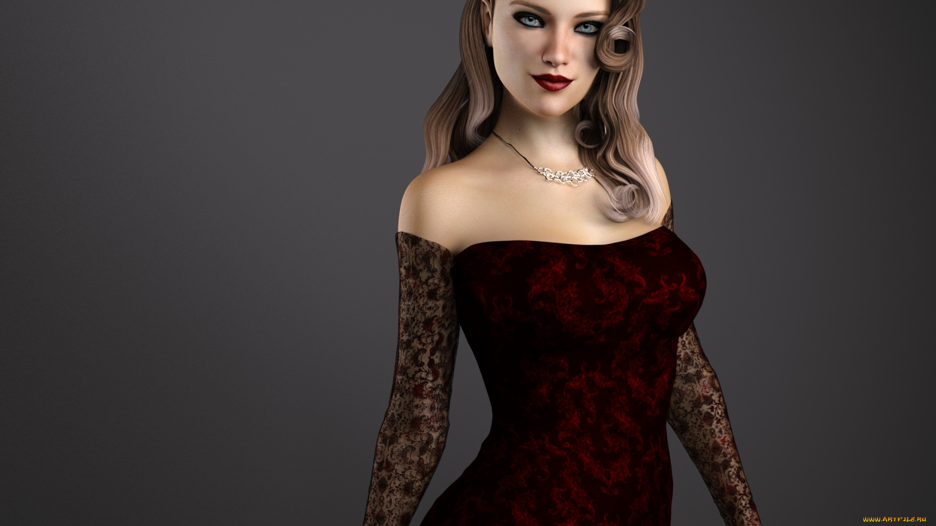 3д, графика, люди, , people, девушка, фон, взгляд