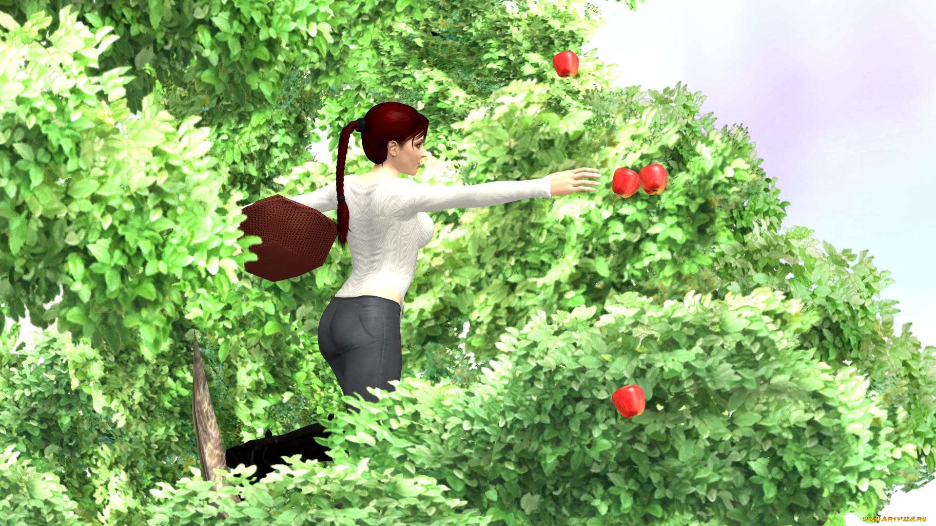 3д, графика, люди, , people, фон, взгляд, девушка