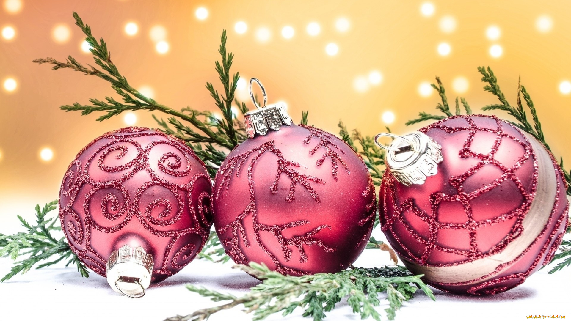 праздничные, шары, christmas