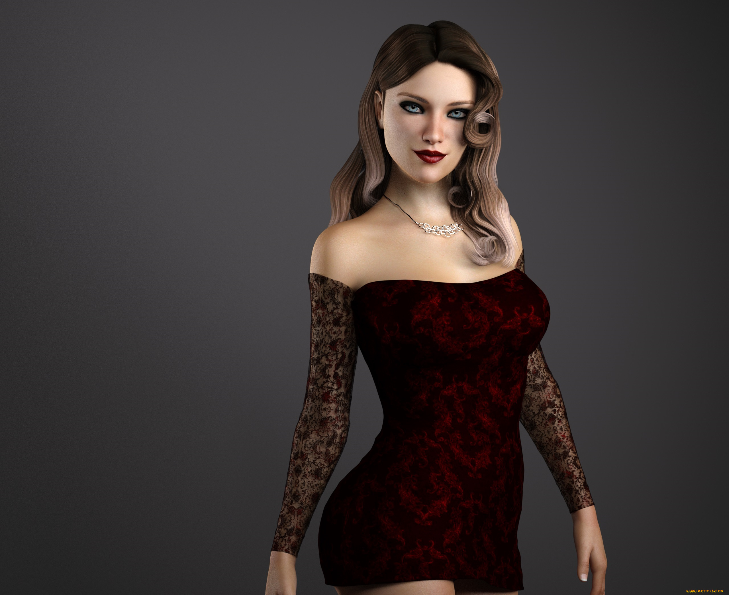 3д, графика, люди, , people, девушка, фон, взгляд