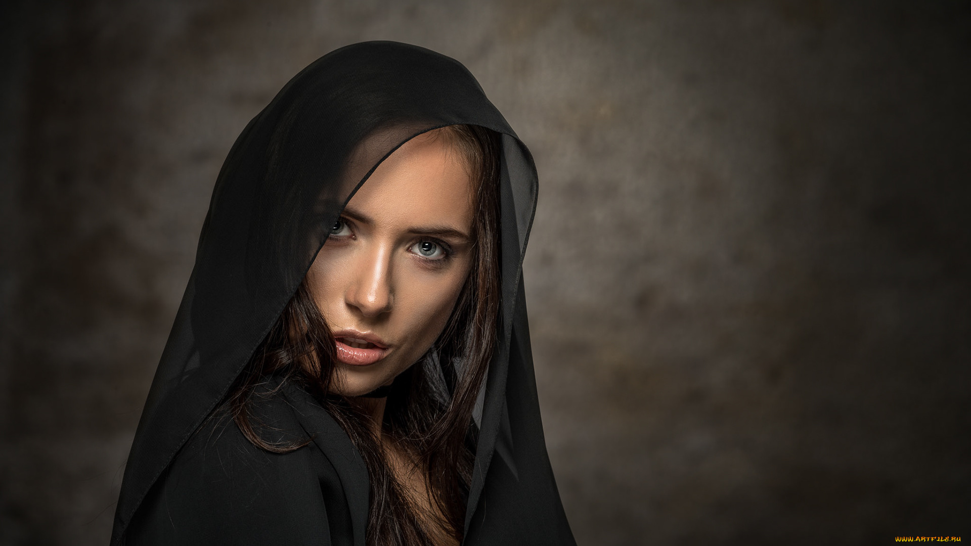 девушки, -unsort, , лица, , портреты, платок, портрет, лицо, красотка, модель, девушка