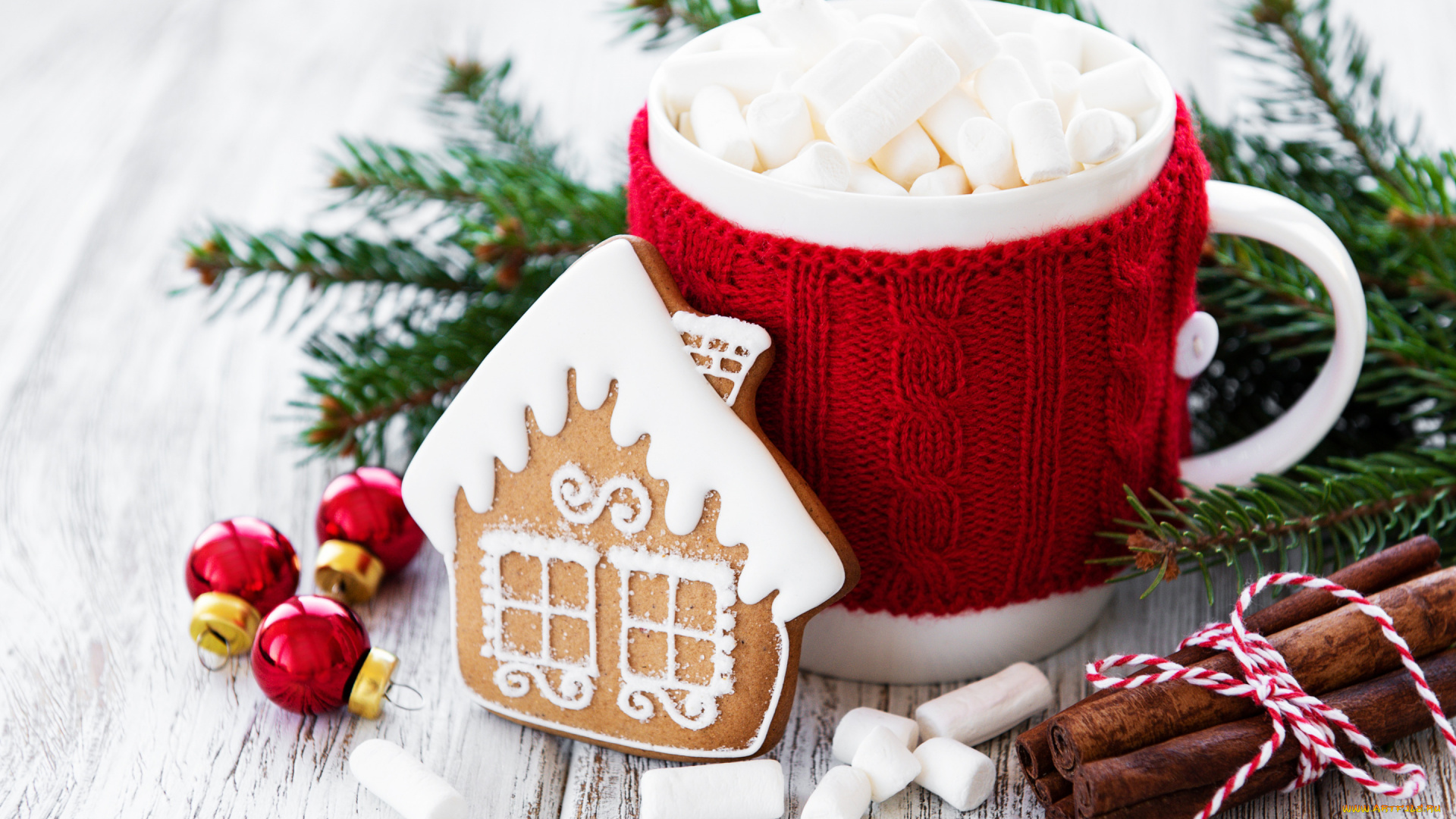 праздничные, угощения, корица, маршмеллоу