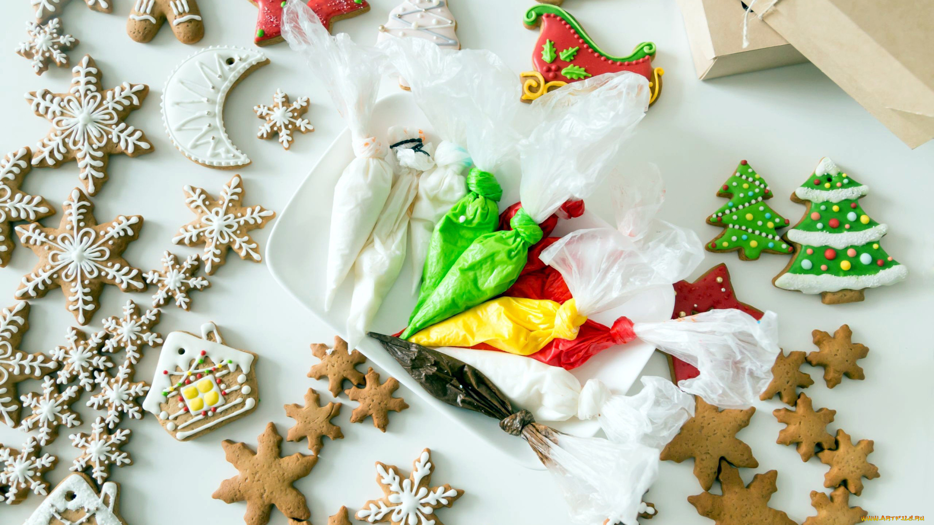 праздничные, угощения, печенье