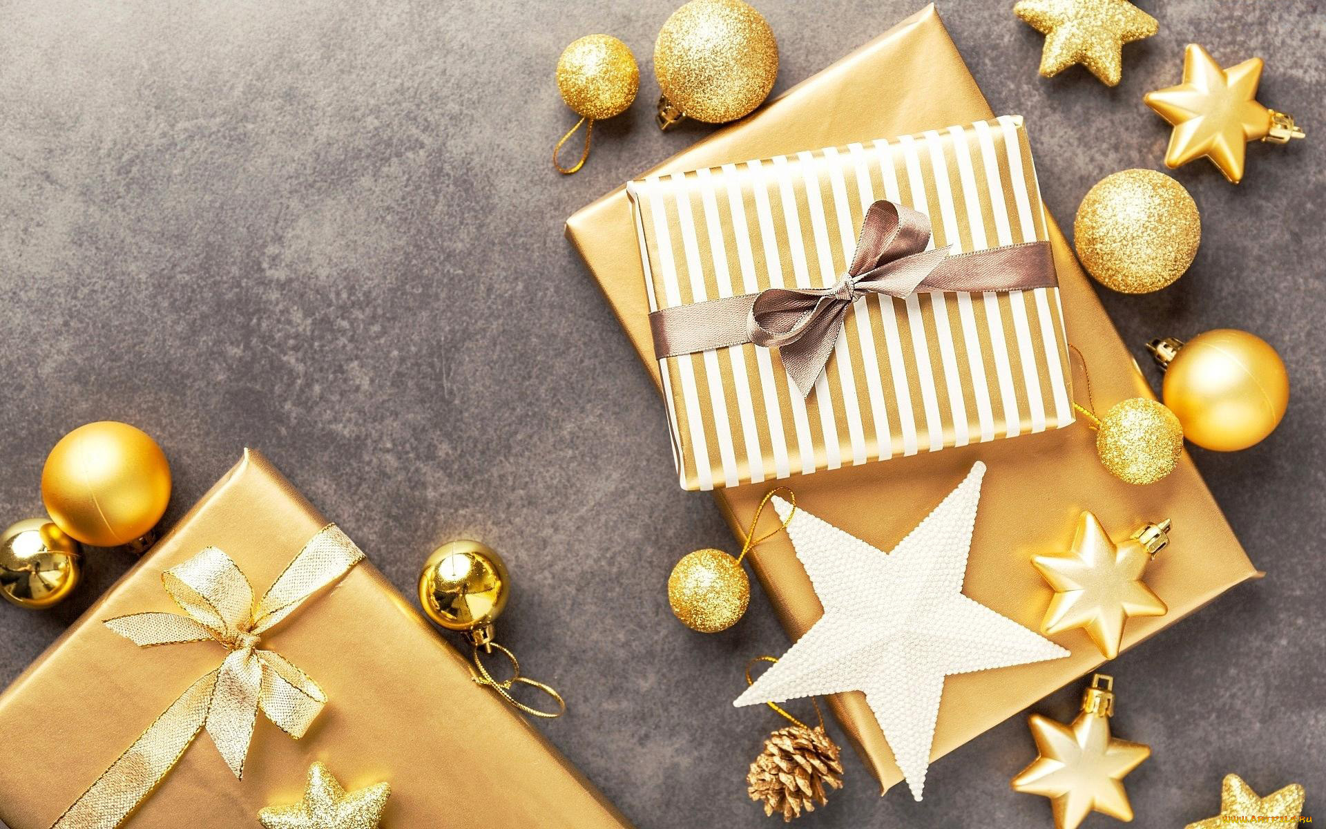 праздничные, подарки, и, коробочки, подарки, банты, ленты, шарики