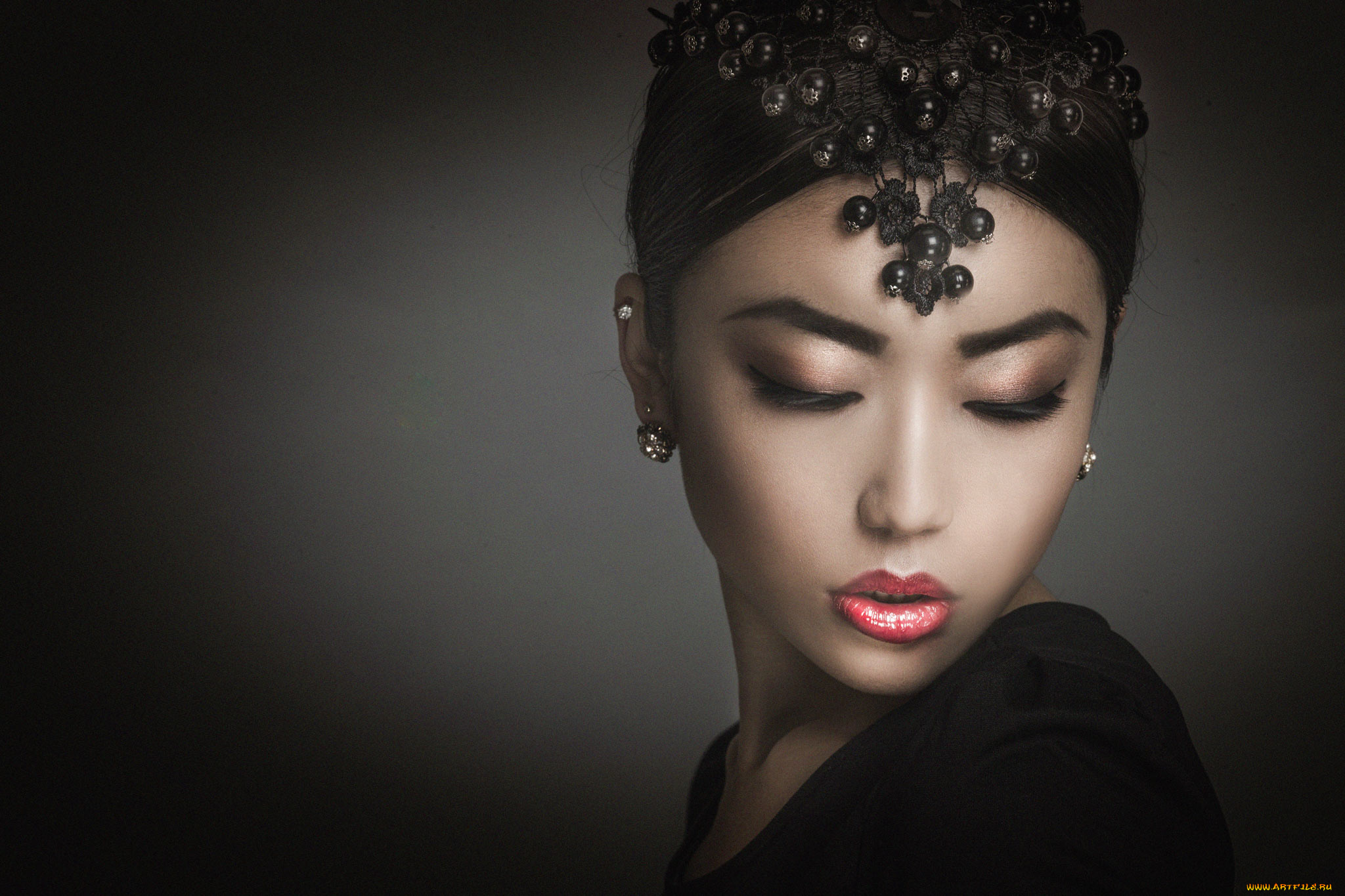 девушки, -unsort, , лица, , портреты, макияж, молодая, модель, украшение, портрет, взгляд, красотка, лицо, азиатка, девушка