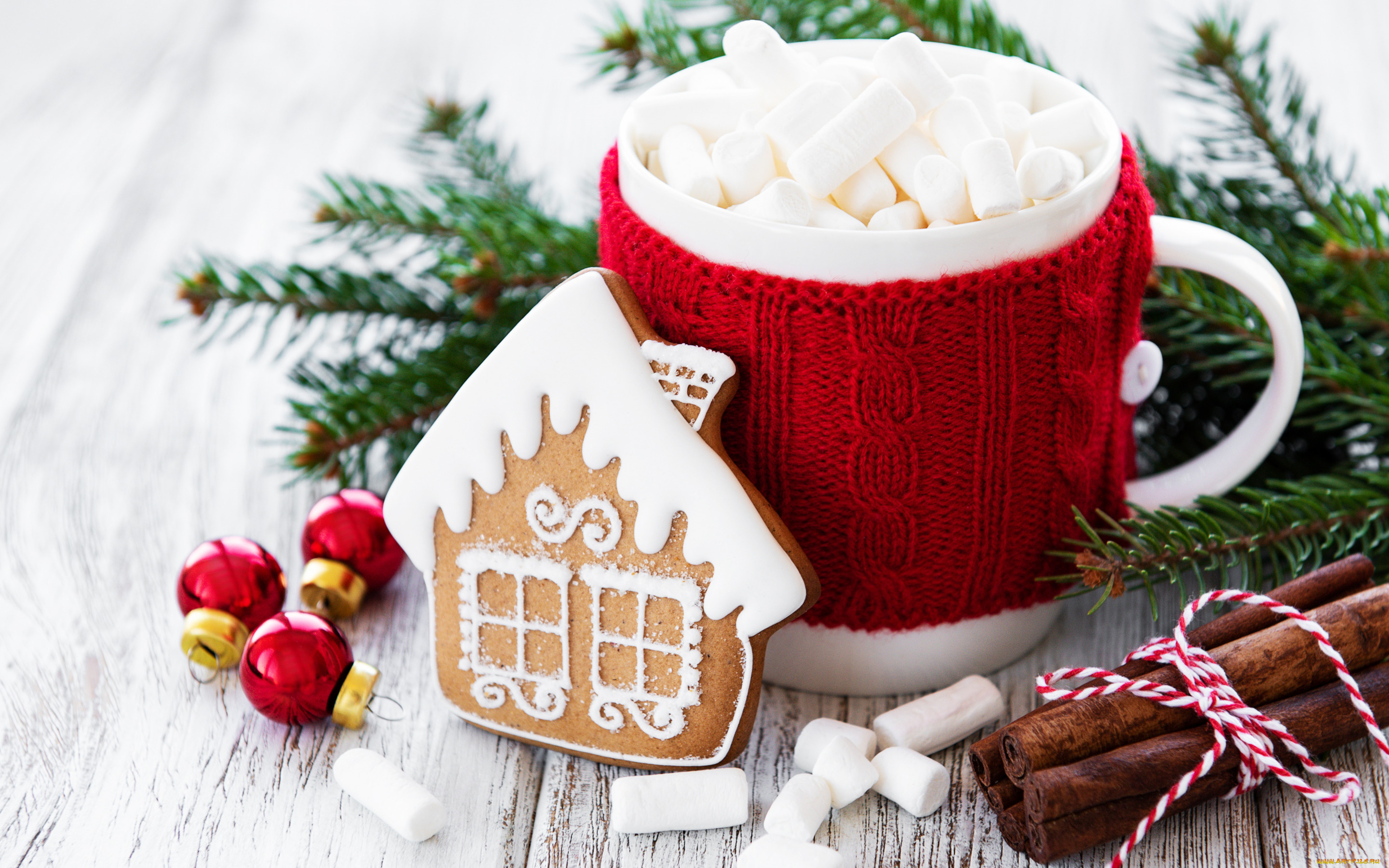 праздничные, угощения, корица, маршмеллоу