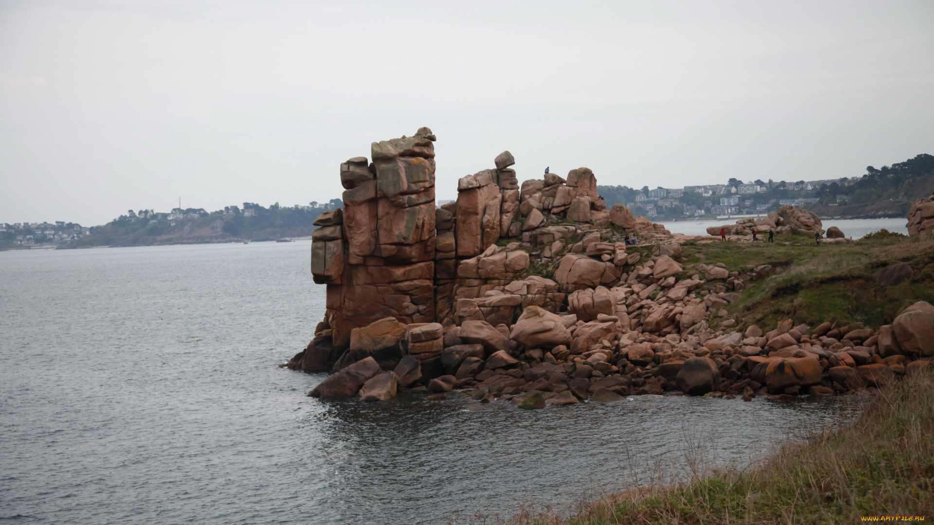 бретань, франция, природа, побережье