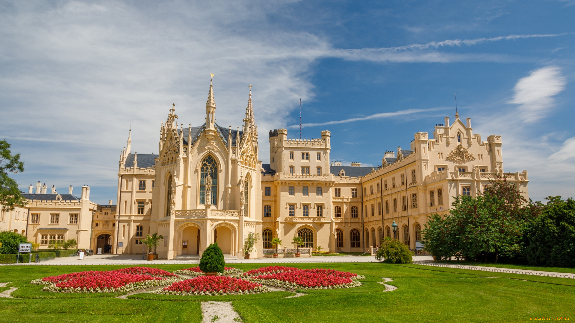 lednice, castle, города, замки, чехии, lednice, castle