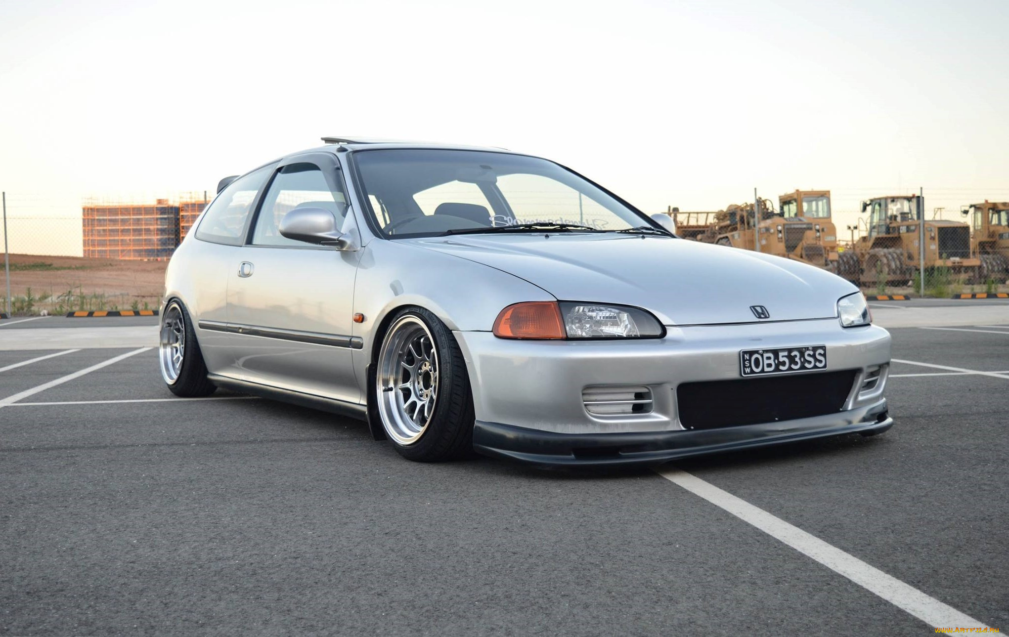 автомобили, honda, хонда, серебристая, стоянка