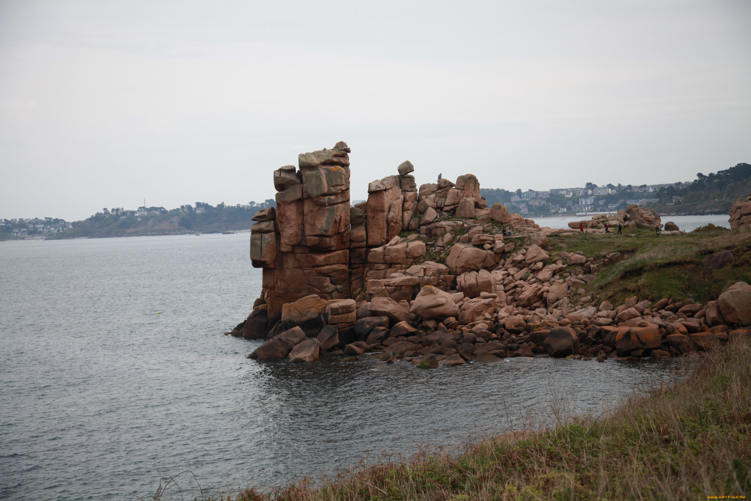 бретань, франция, природа, побережье