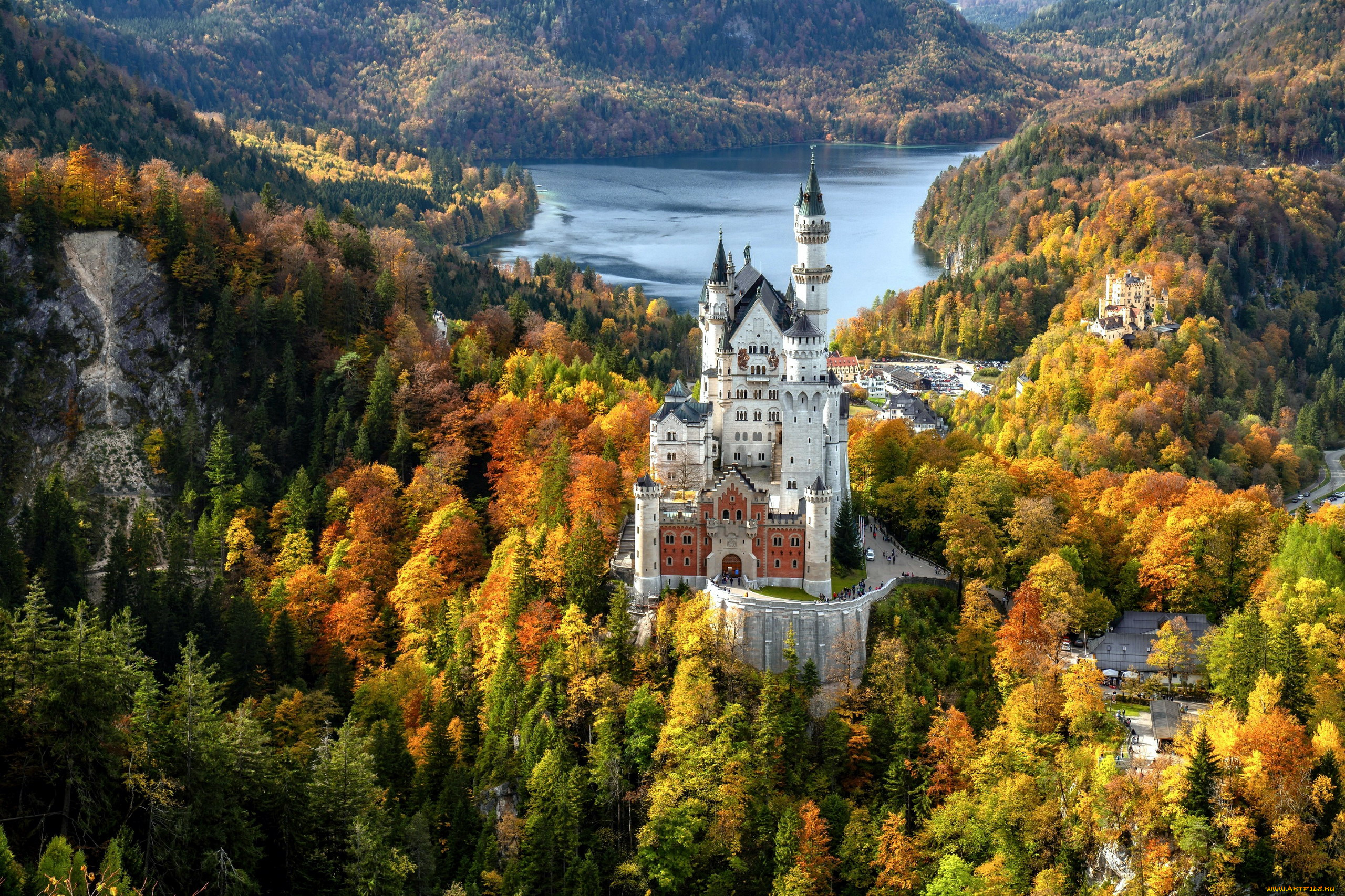 neuschwanstein, castle, города, замок, нойшванштайн, , германия, neuschwanstein, castle