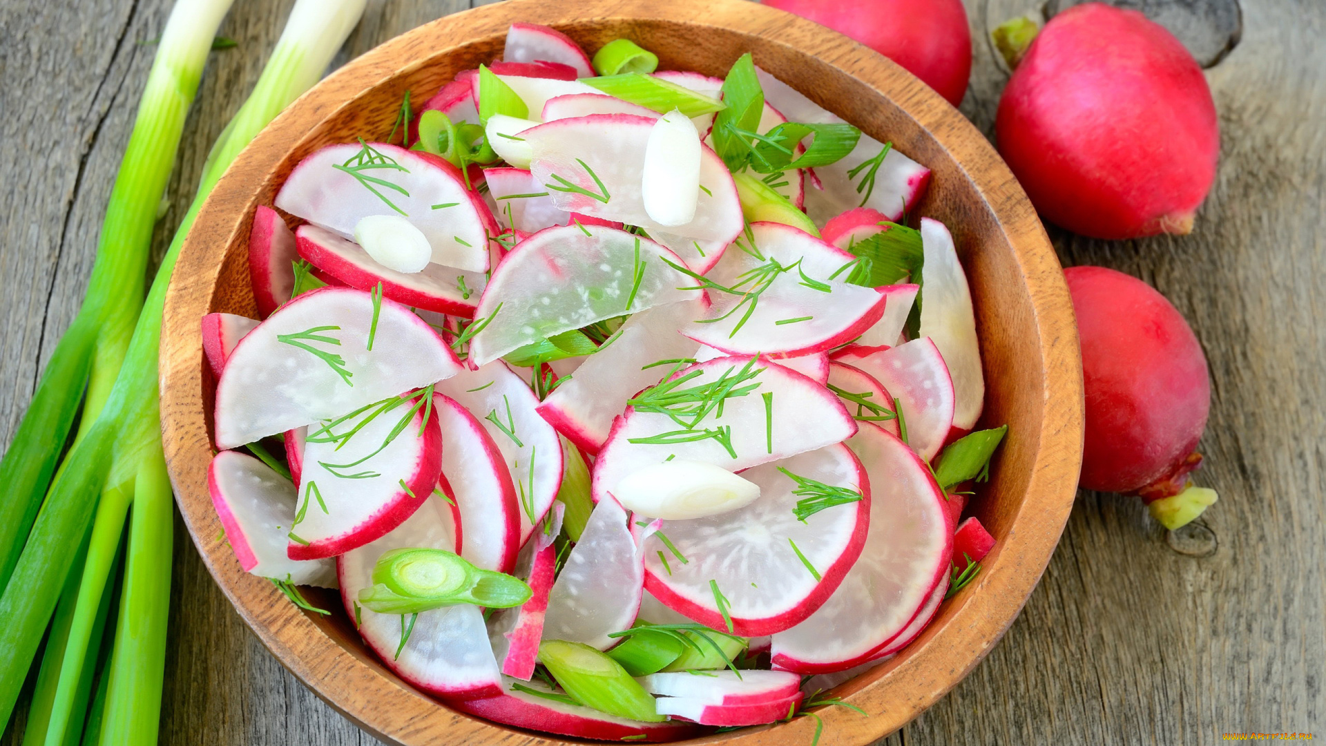 еда, редис, , репа, , редька, миска, ломтики, салат