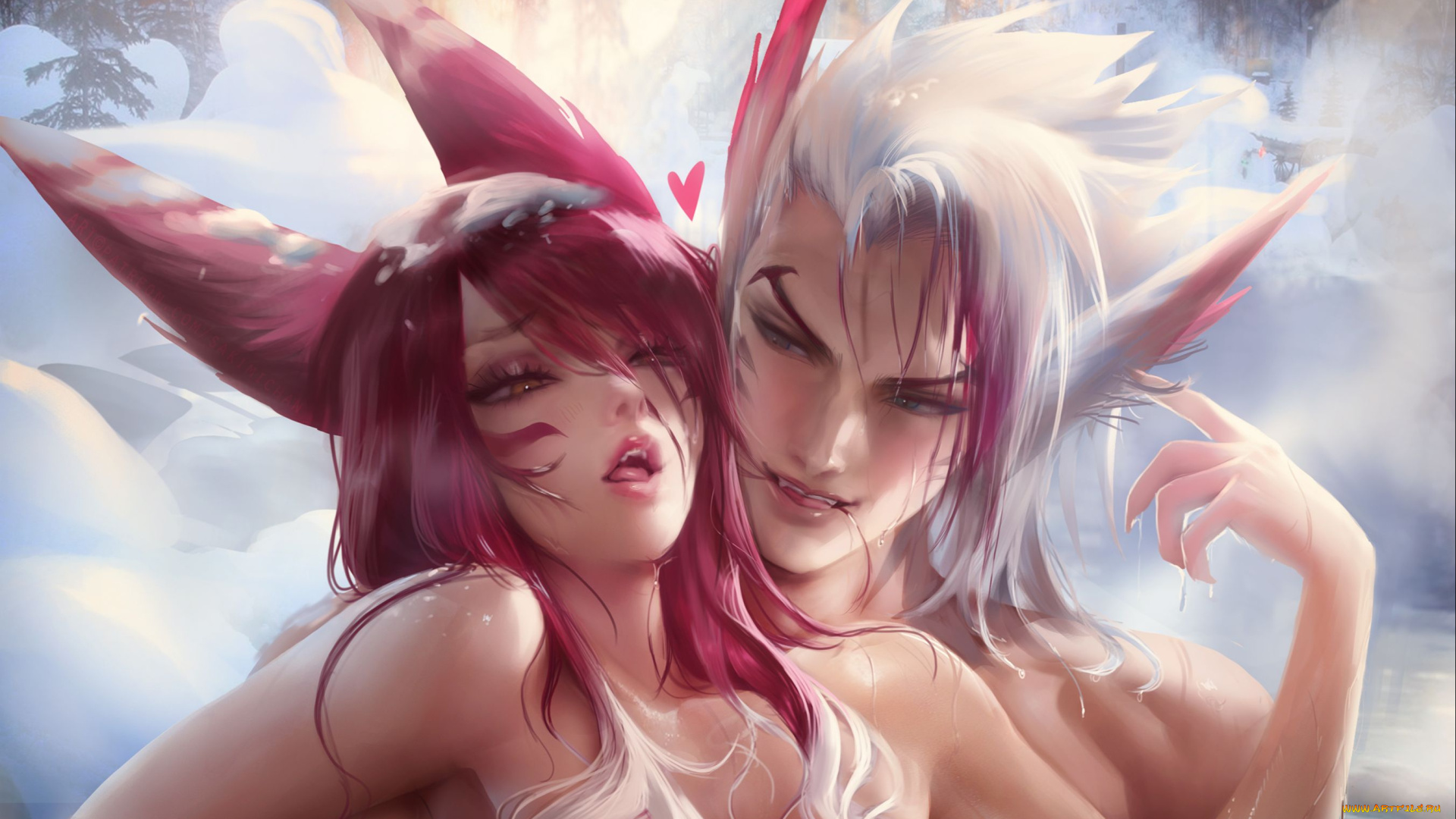 видео, игры, league, of, legends, xayah, rakan