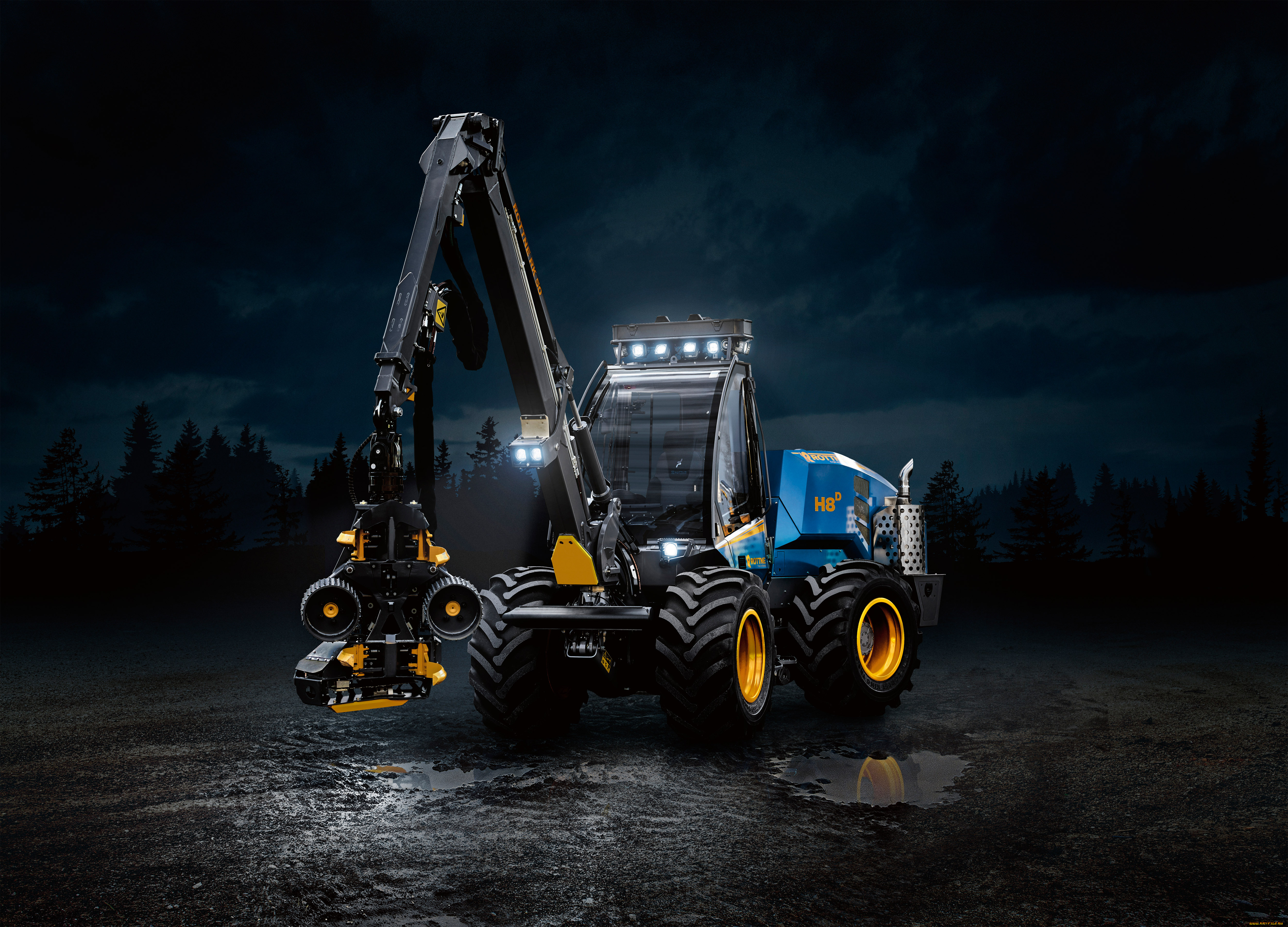 техника, лесоповалочная, техника, rottne