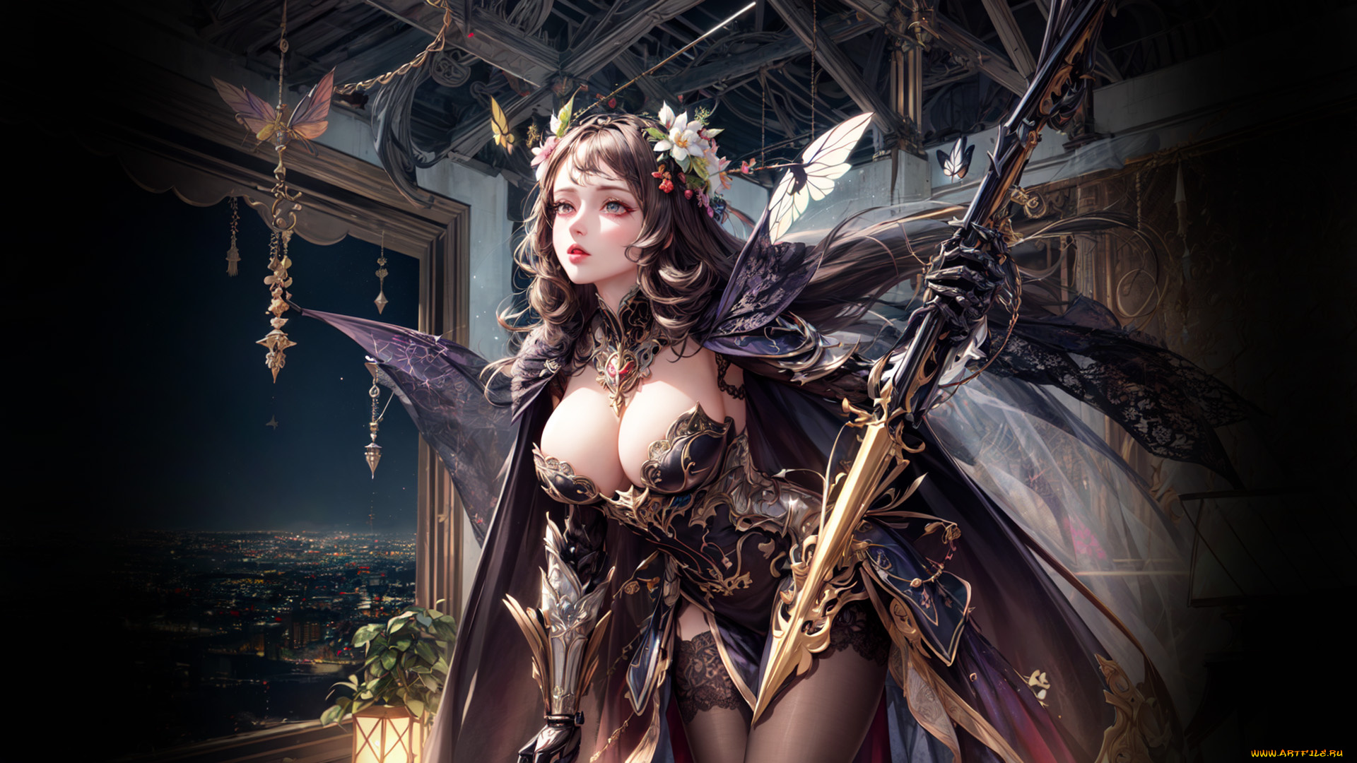 фэнтези, девушки, нейросети, графика, нейроарт, ai, art, нейронные, сети, рисунки, нейро, искусство