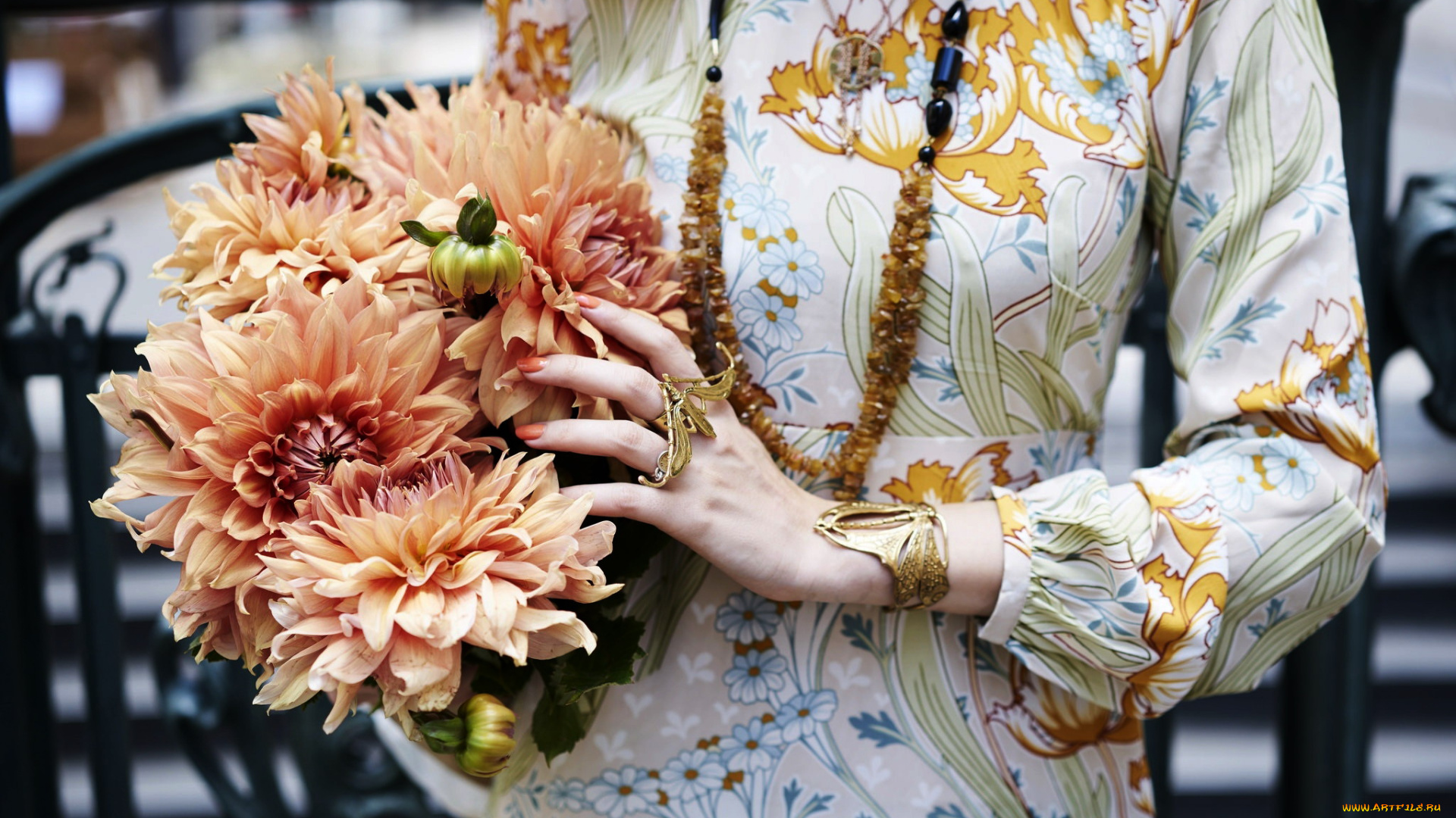 разное, руки, , ноги, георгины, букет, женская, рука, украшения