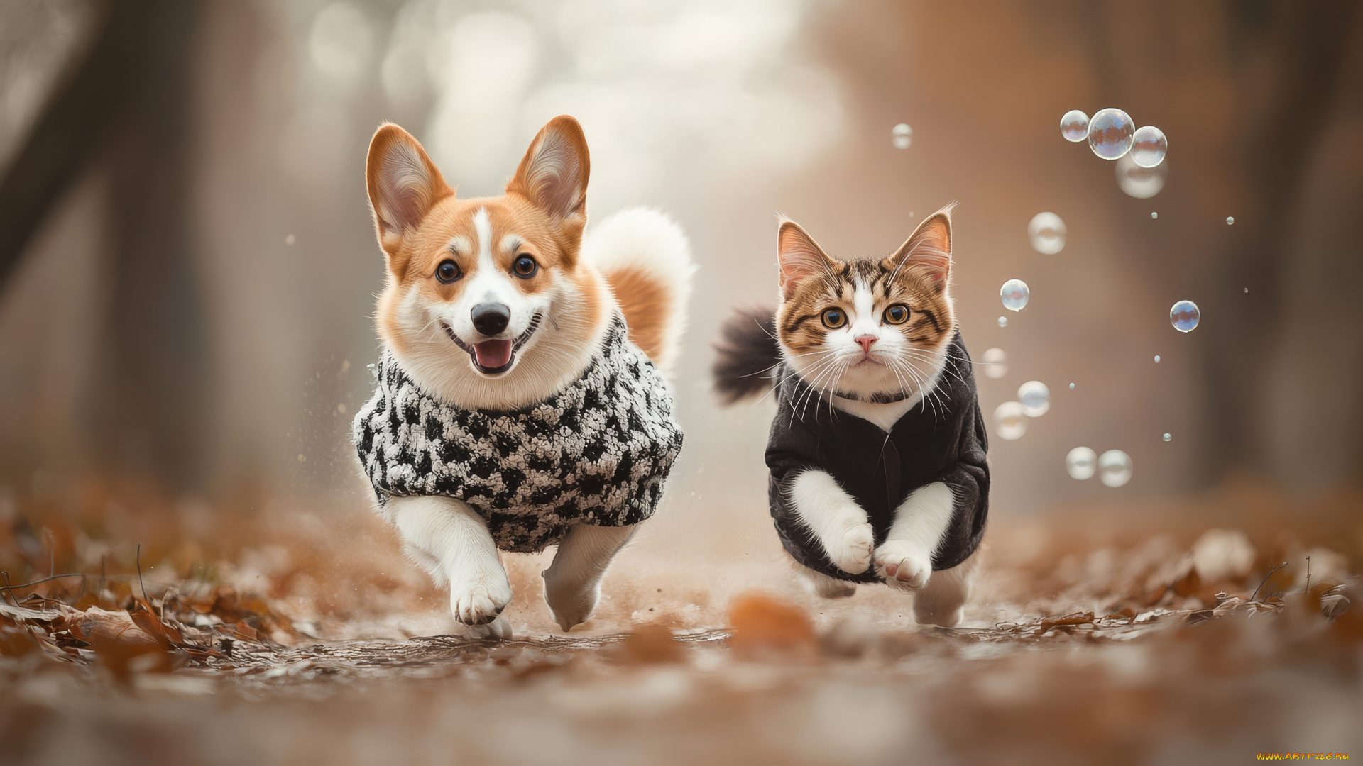 3д, графика, животные, , animals, друзья