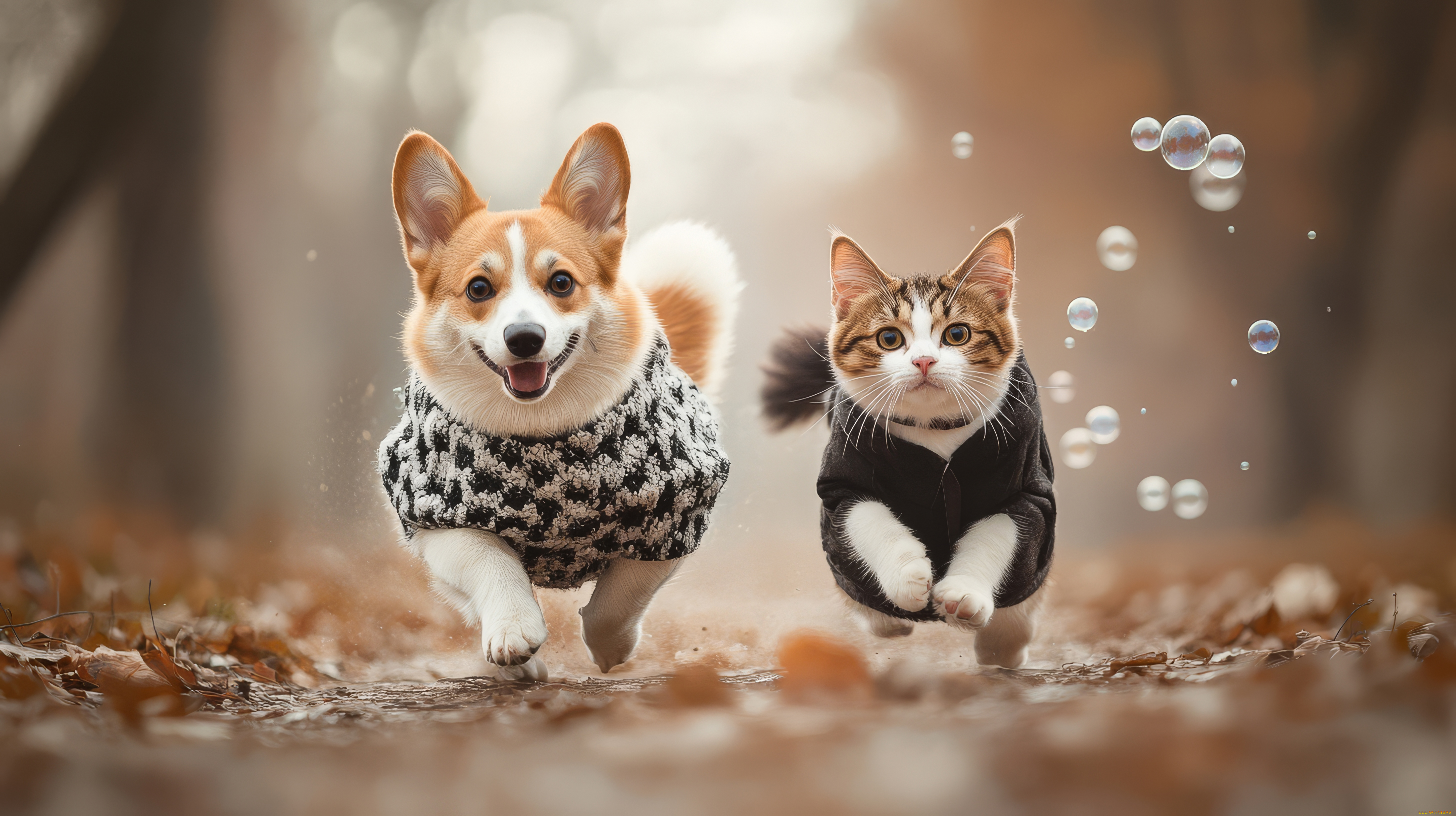 3д, графика, животные, , animals, друзья