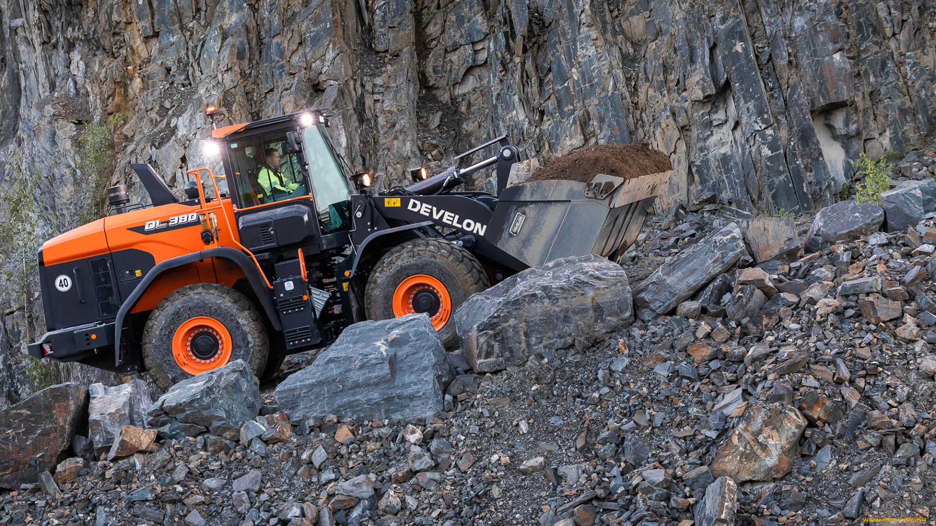 техника, фронтальные, погрузчики, develon