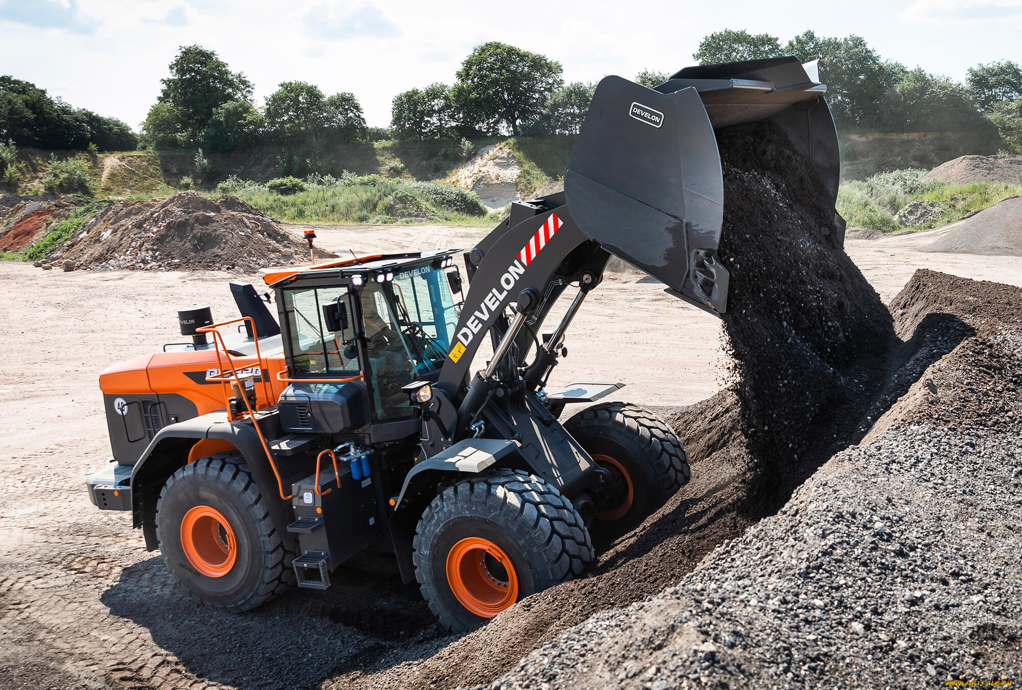 техника, фронтальные, погрузчики, develon
