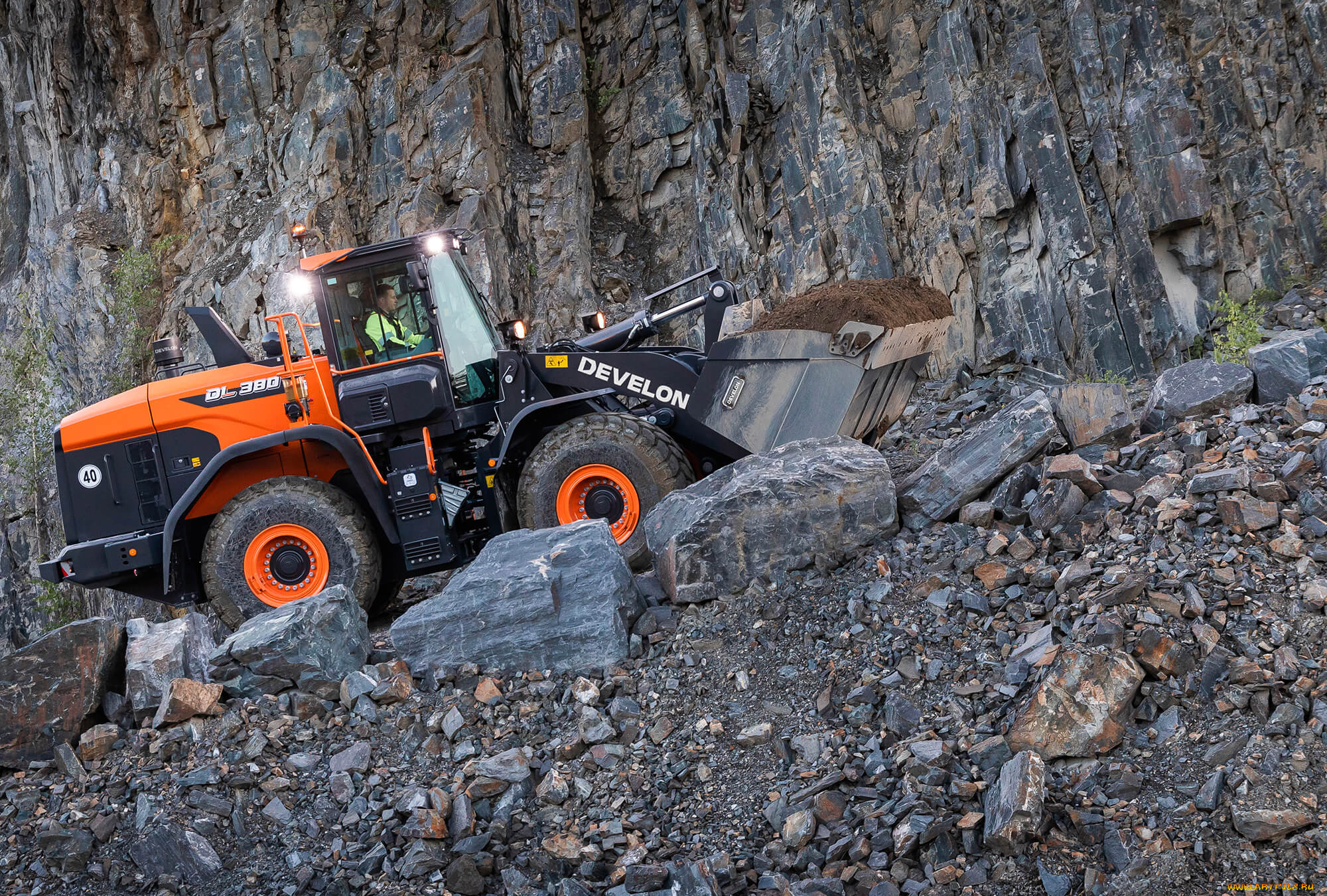 техника, фронтальные, погрузчики, develon