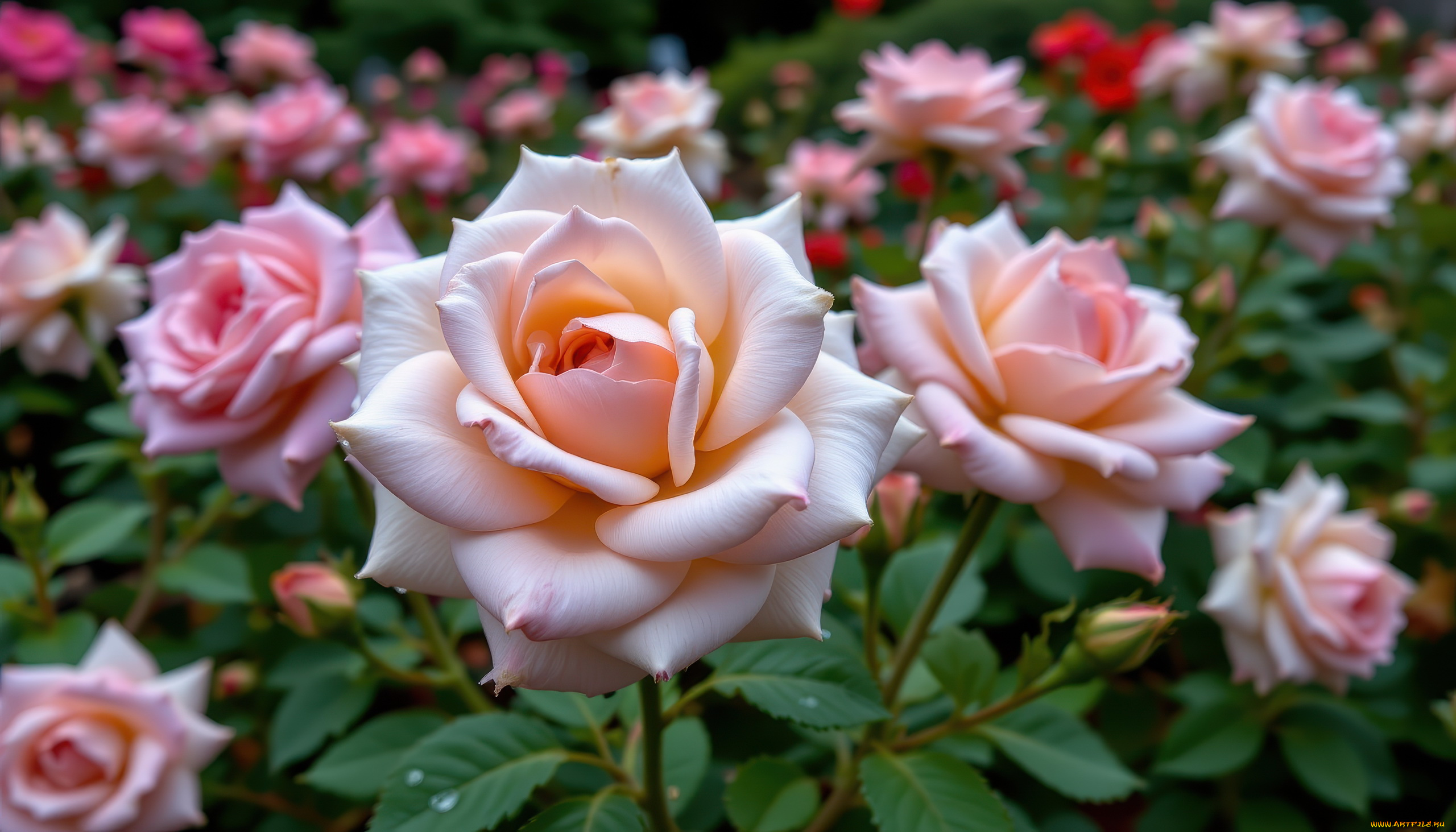 3д, графика, цветы, , flowers, нежные, розы