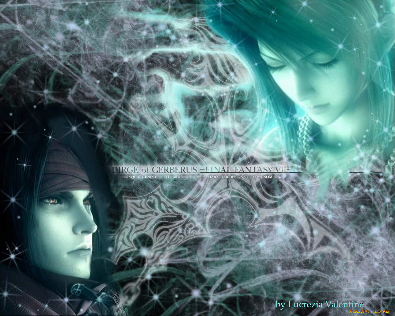 видео, игры, final, fantasy, vii, dirge, of, cerberus