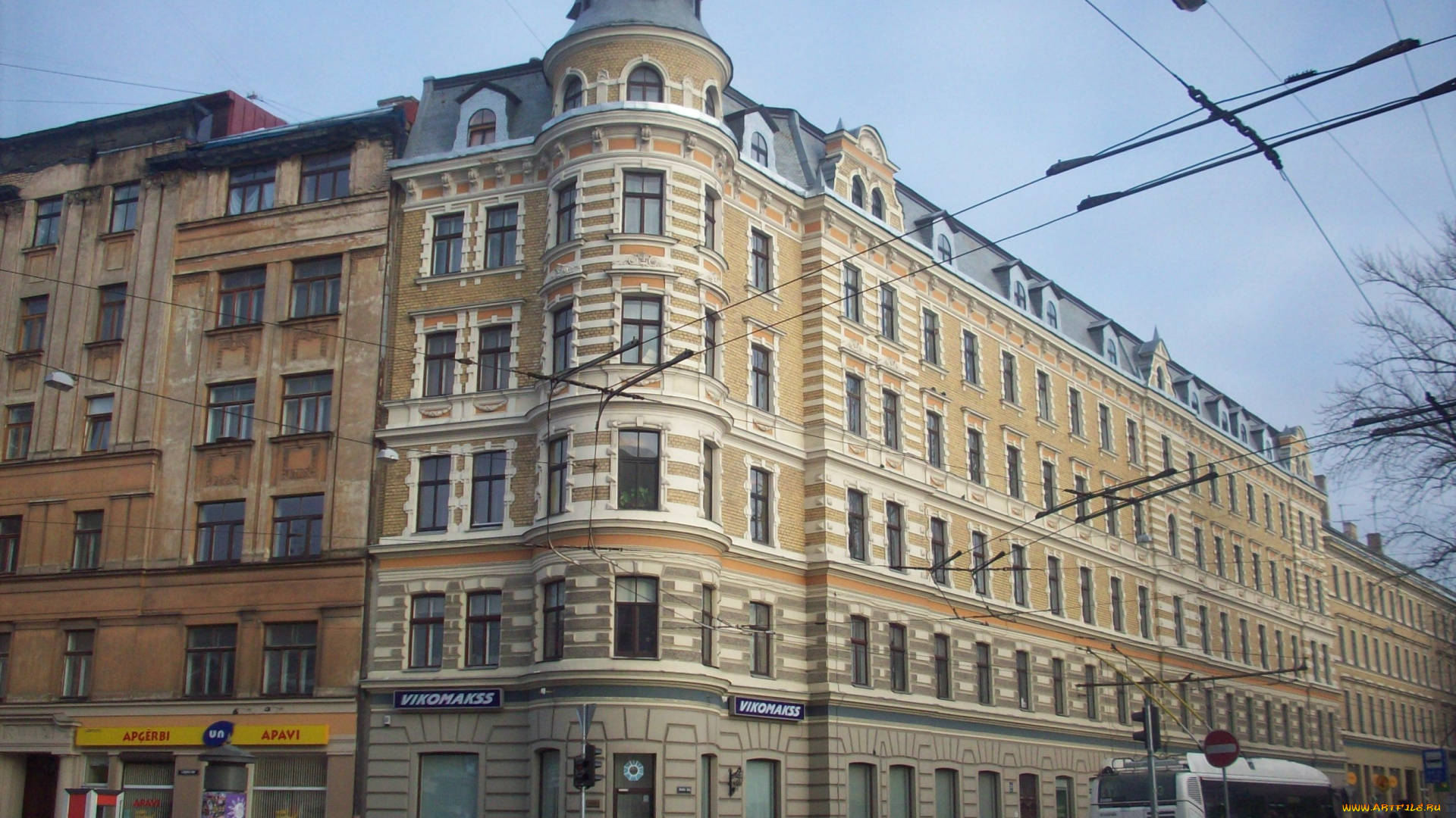 рига, улица, лачплеша, города, латвия