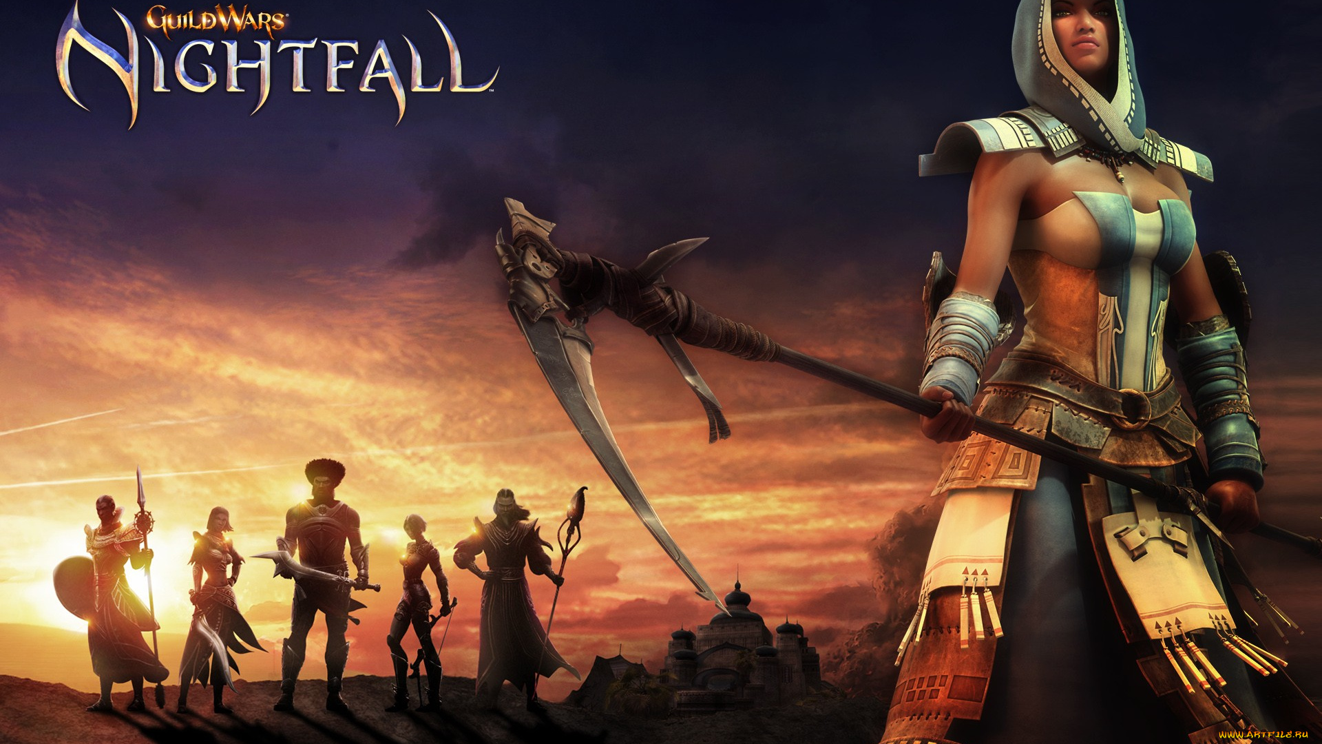 видео, игры, guild, wars, nightfall