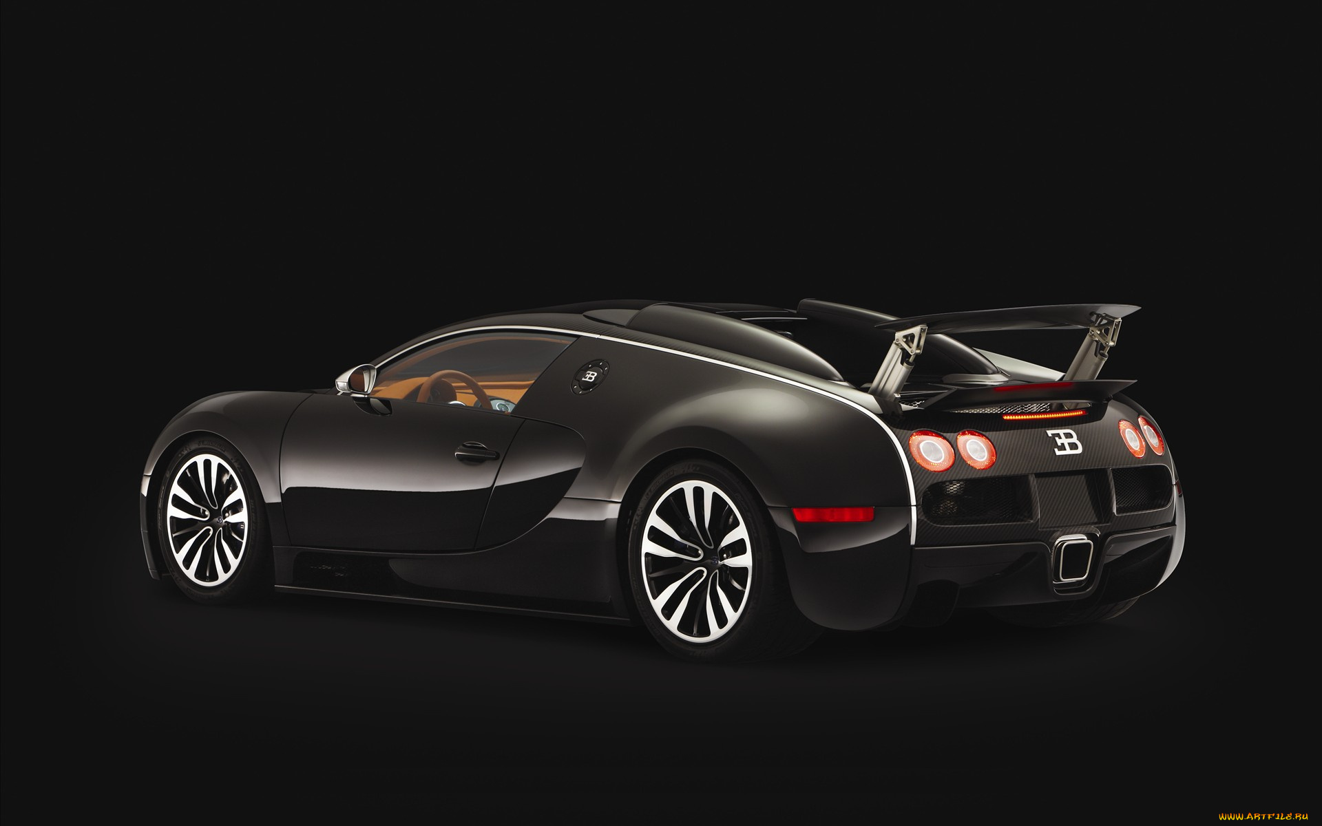 bugatti, veyron, sang, noir, 2008, 3д, графика, modeling, моделирование