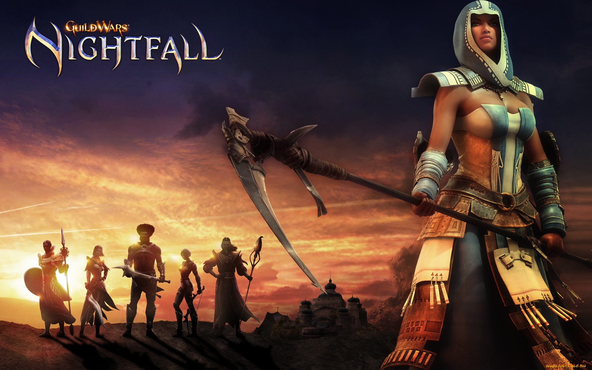 видео, игры, guild, wars, nightfall