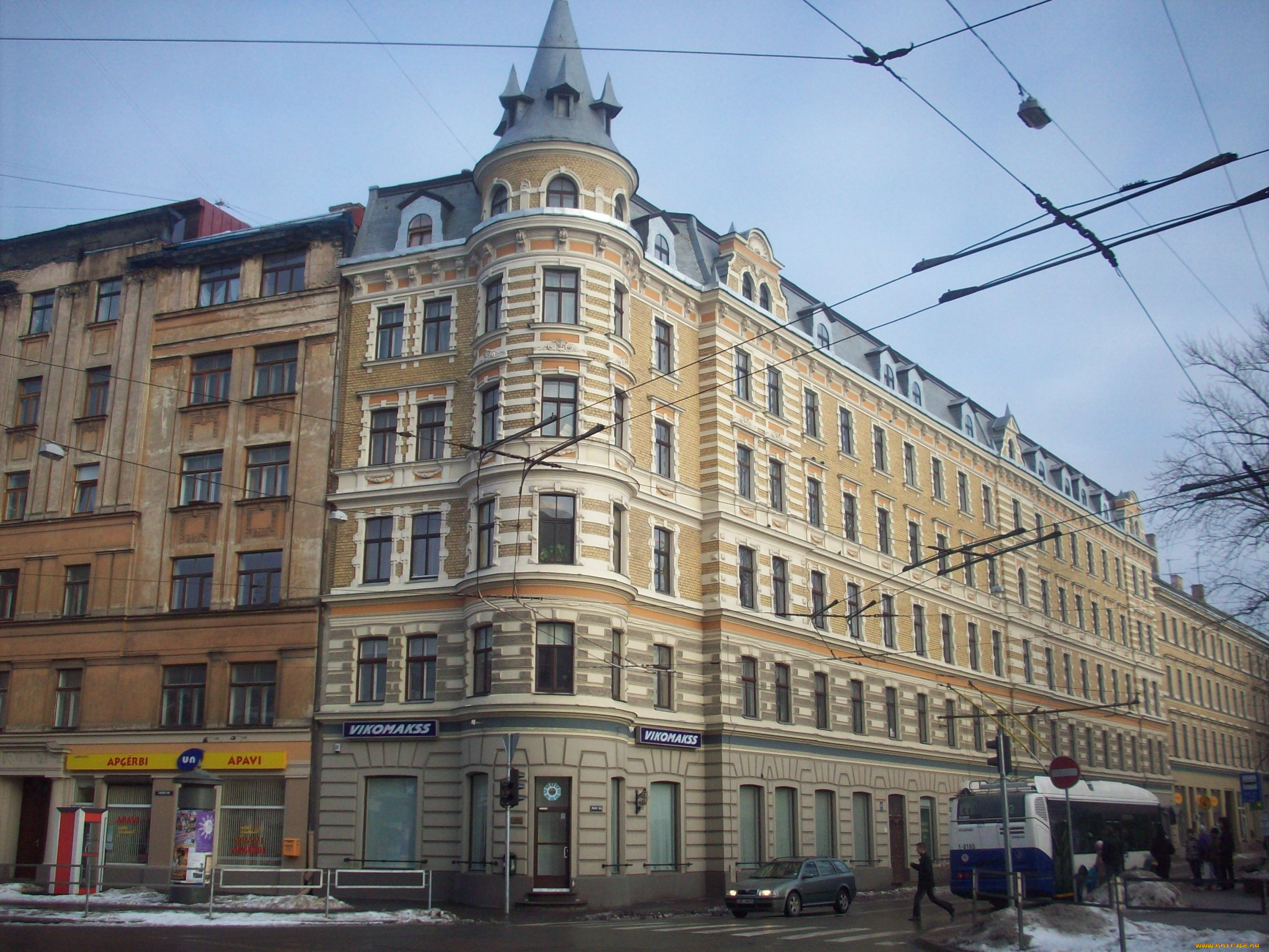 рига, улица, лачплеша, города, латвия