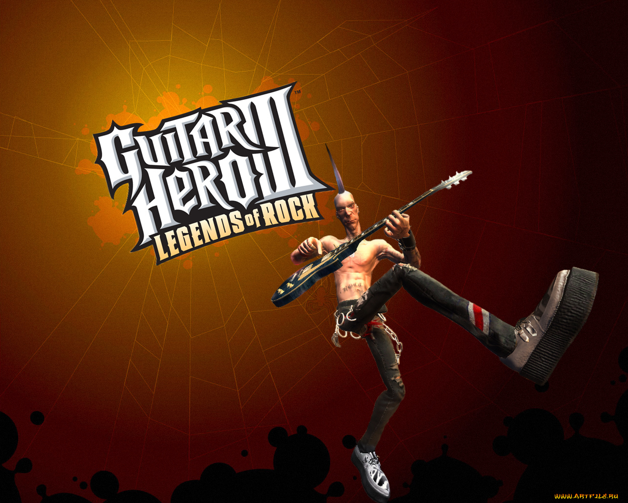 видео, игры, guitar, hero, legends, of, rock