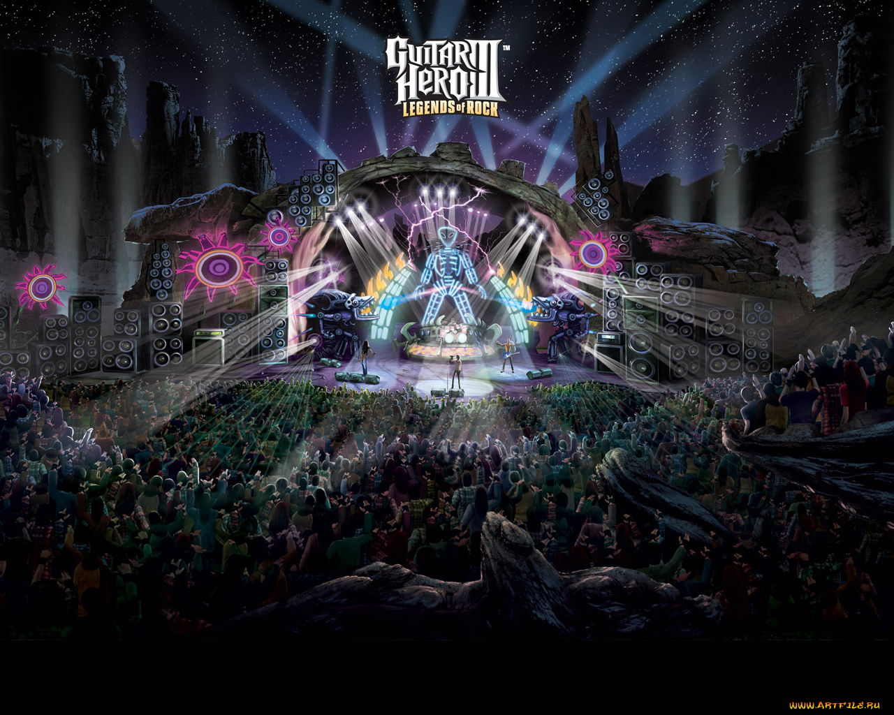 видео, игры, guitar, hero, legends, of, rock