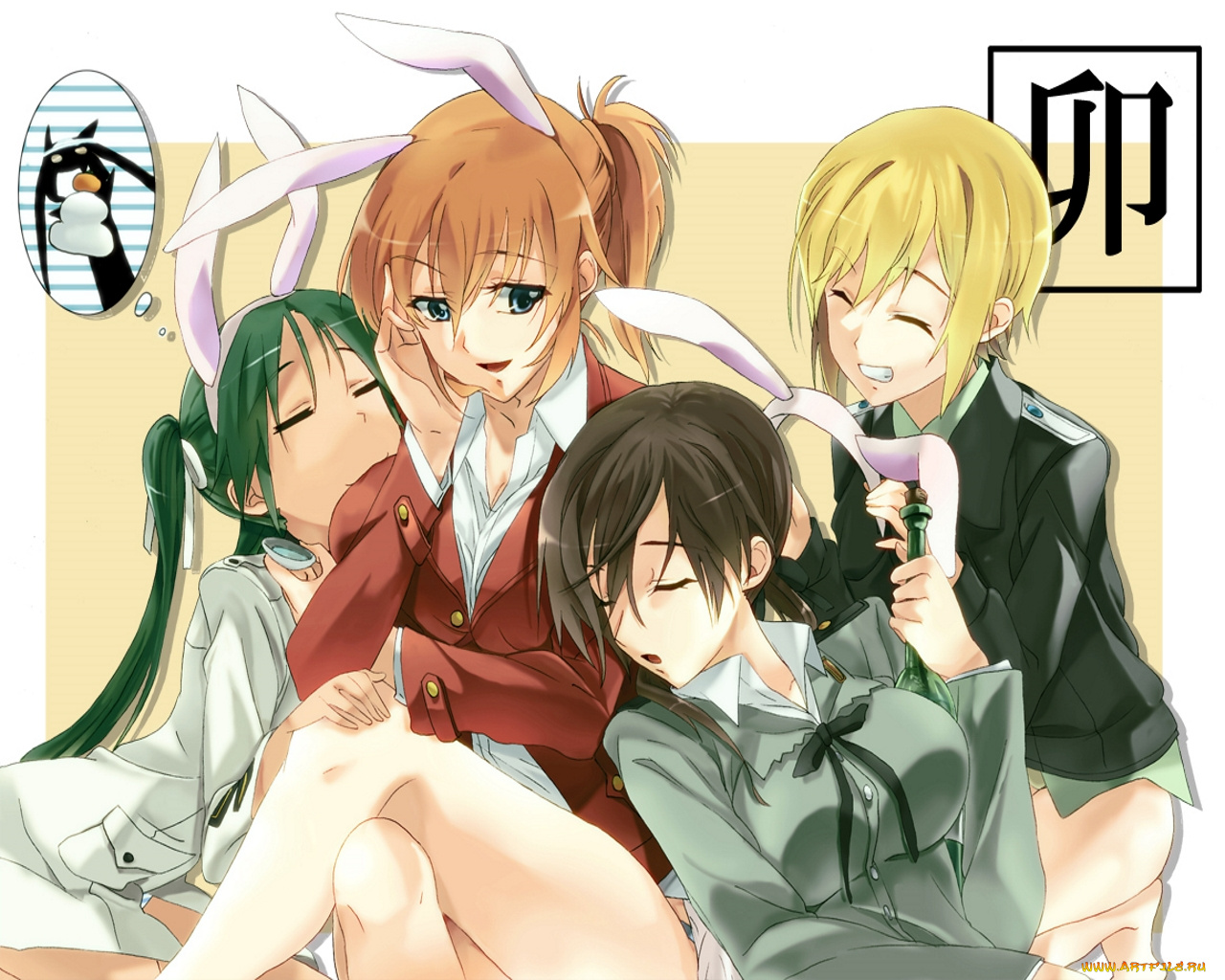 аниме, strike, witches