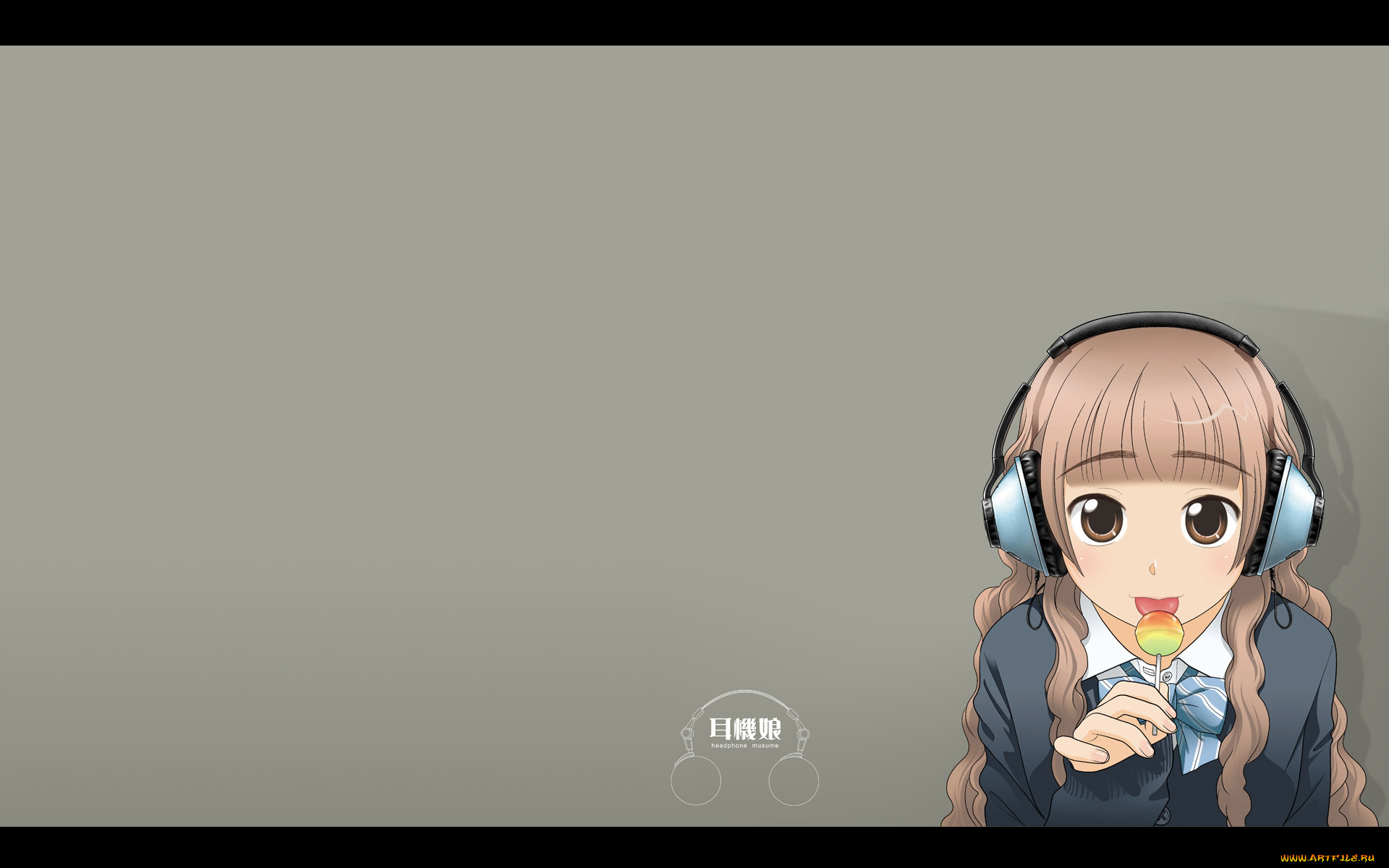 аниме, headphones, instrumental