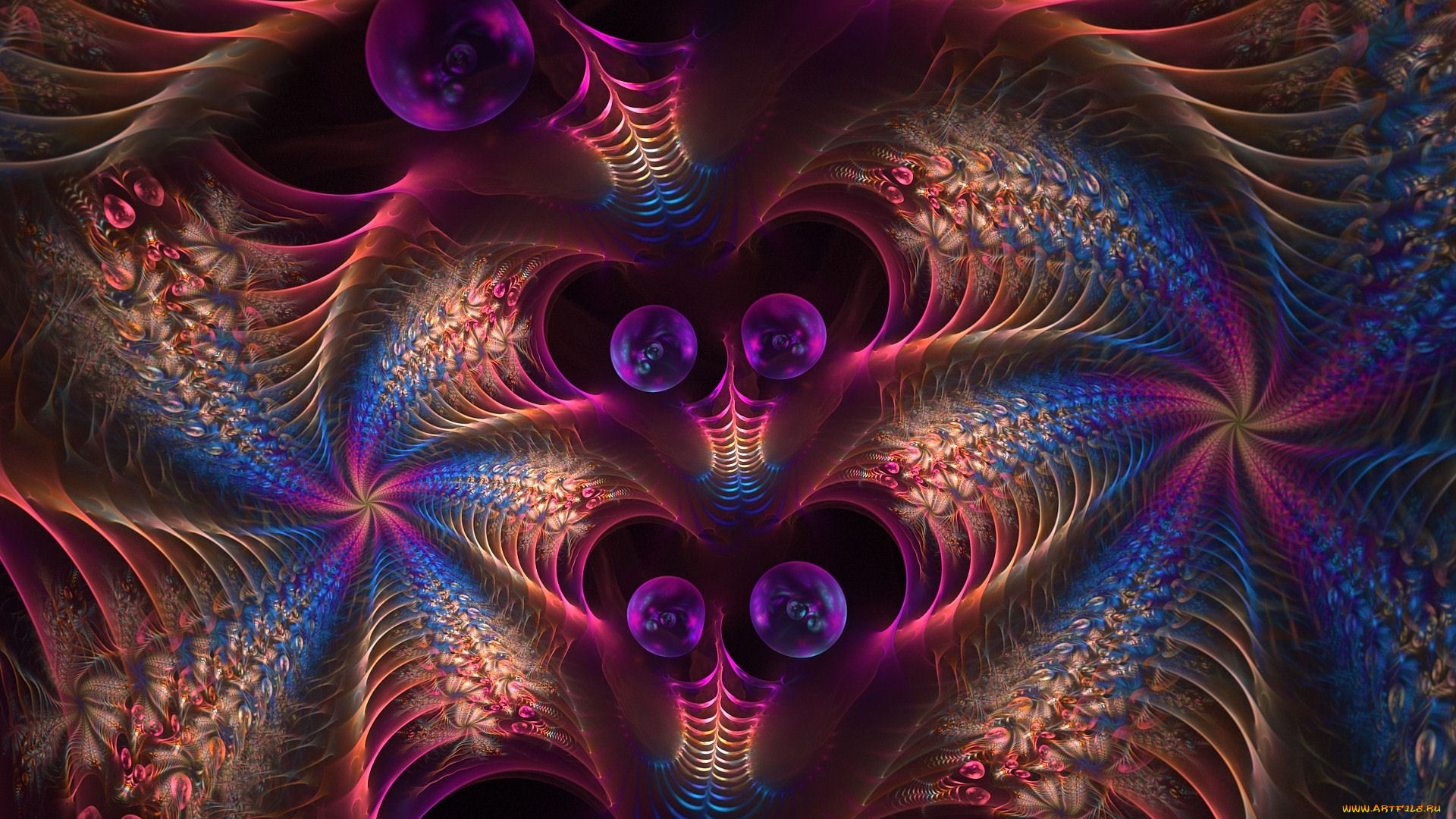 3д, графика, fractal, фракталы, фрактал, фон